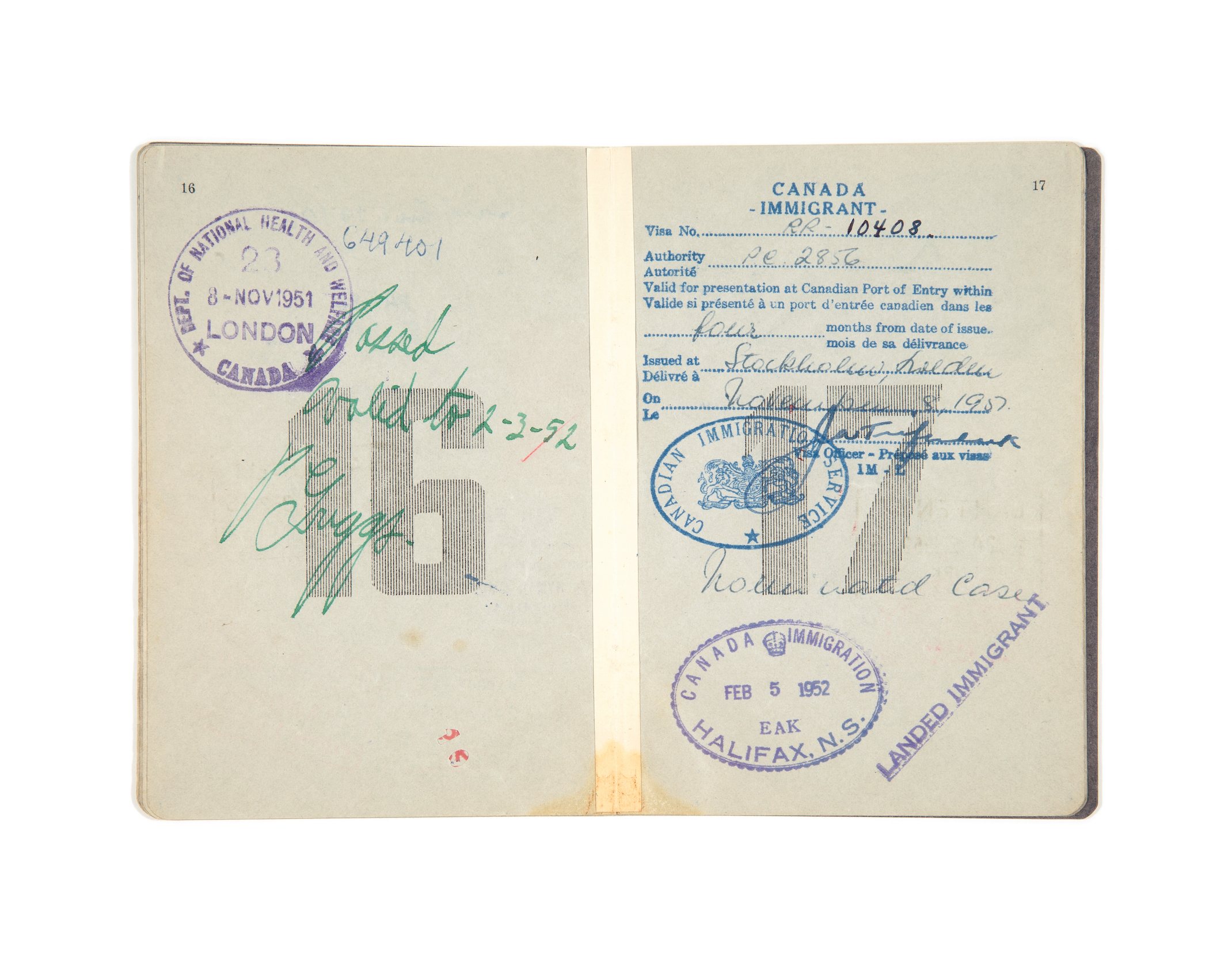 19 digital photographs, found passport (16’ x 18”) 2016