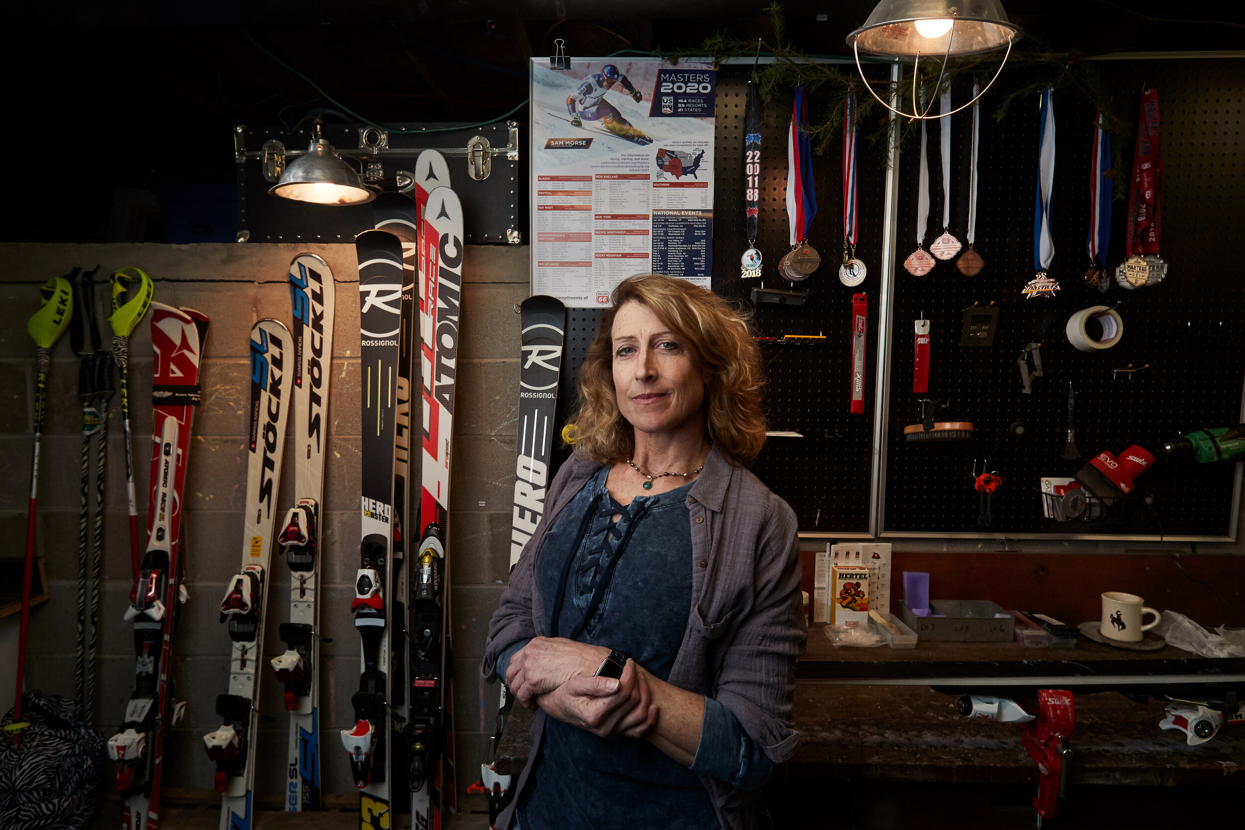  Gae Orsini, antique dealer and competitive skier.   Mendon N.Y. 2020 