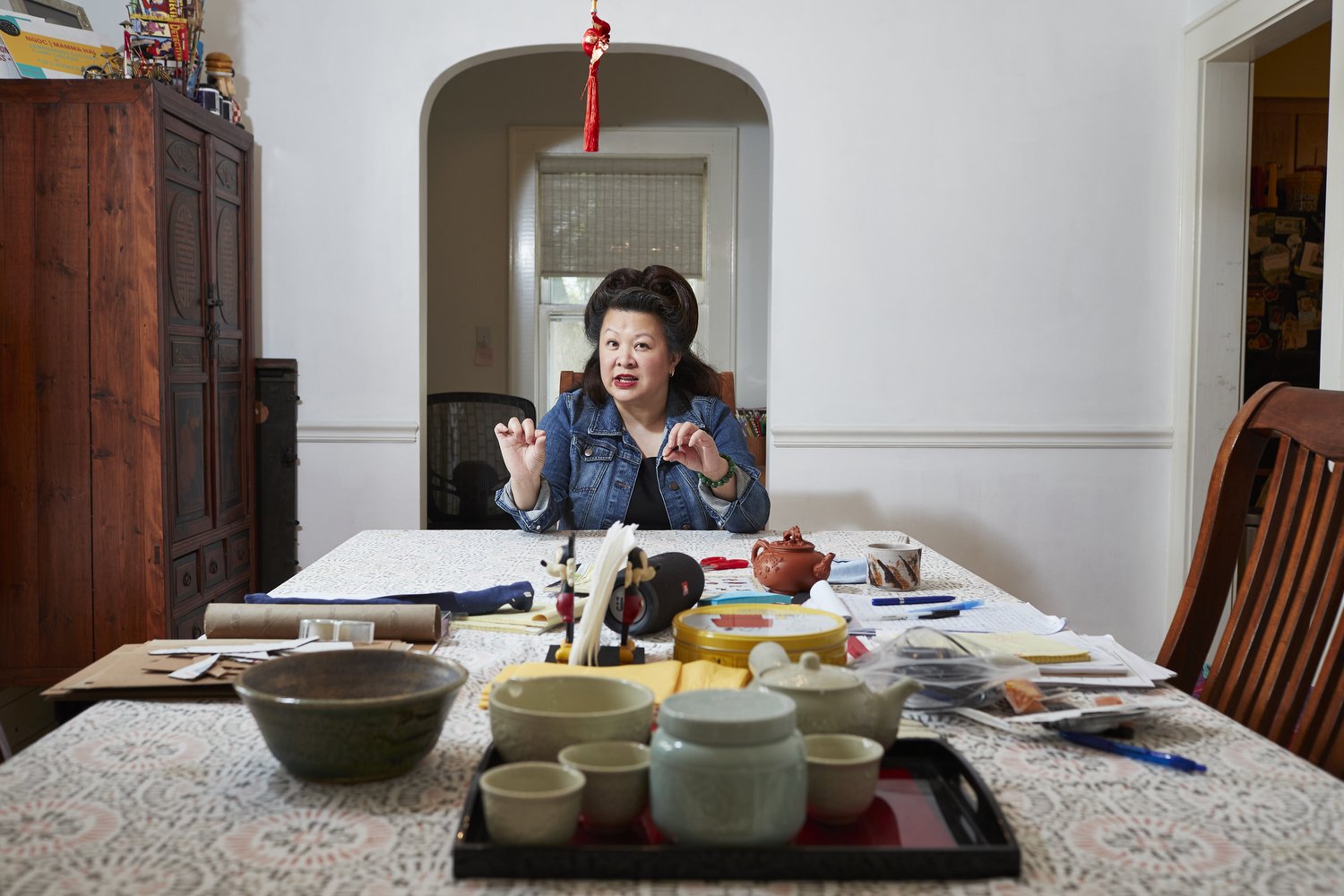  Ngoc Huynh at her home in Syracuse, N.Y. on May 17, 2020. Huynh is opening a Vietnamese restaurant in the new Salt City Market set to open later this year. CREDIT: Mustafa Hussain for The New York Times 