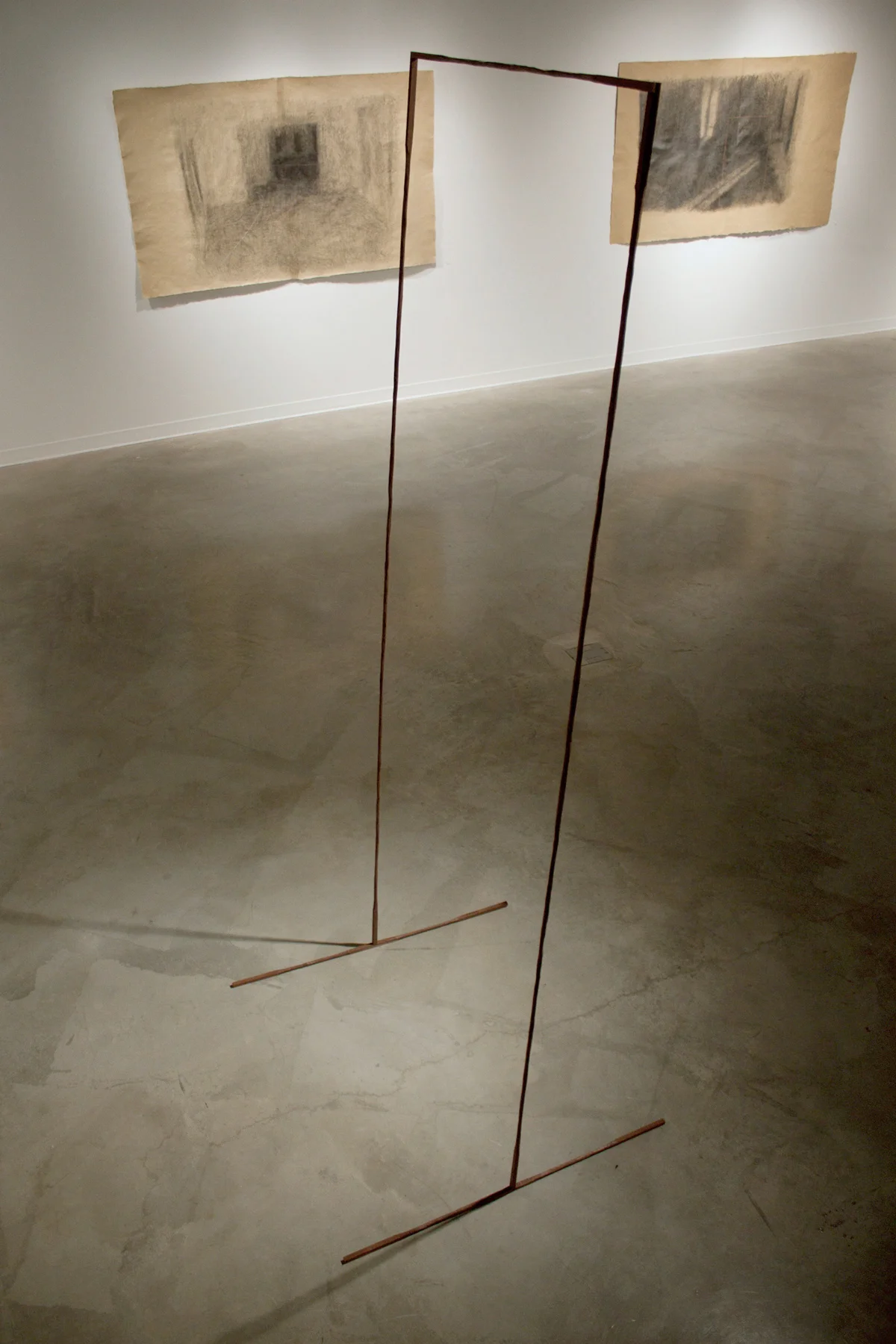 Connect , 2014, wood, 38 x 36 x 96 in. Pictured at George Mason University, Fairfax, VA