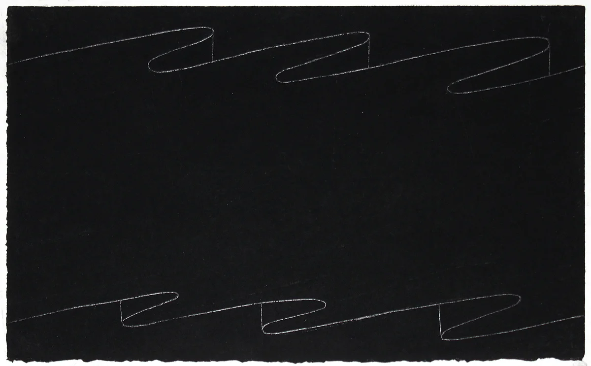 Flag, 2016, charcoal and graphite drawing, 8 1/2 x 14 in.