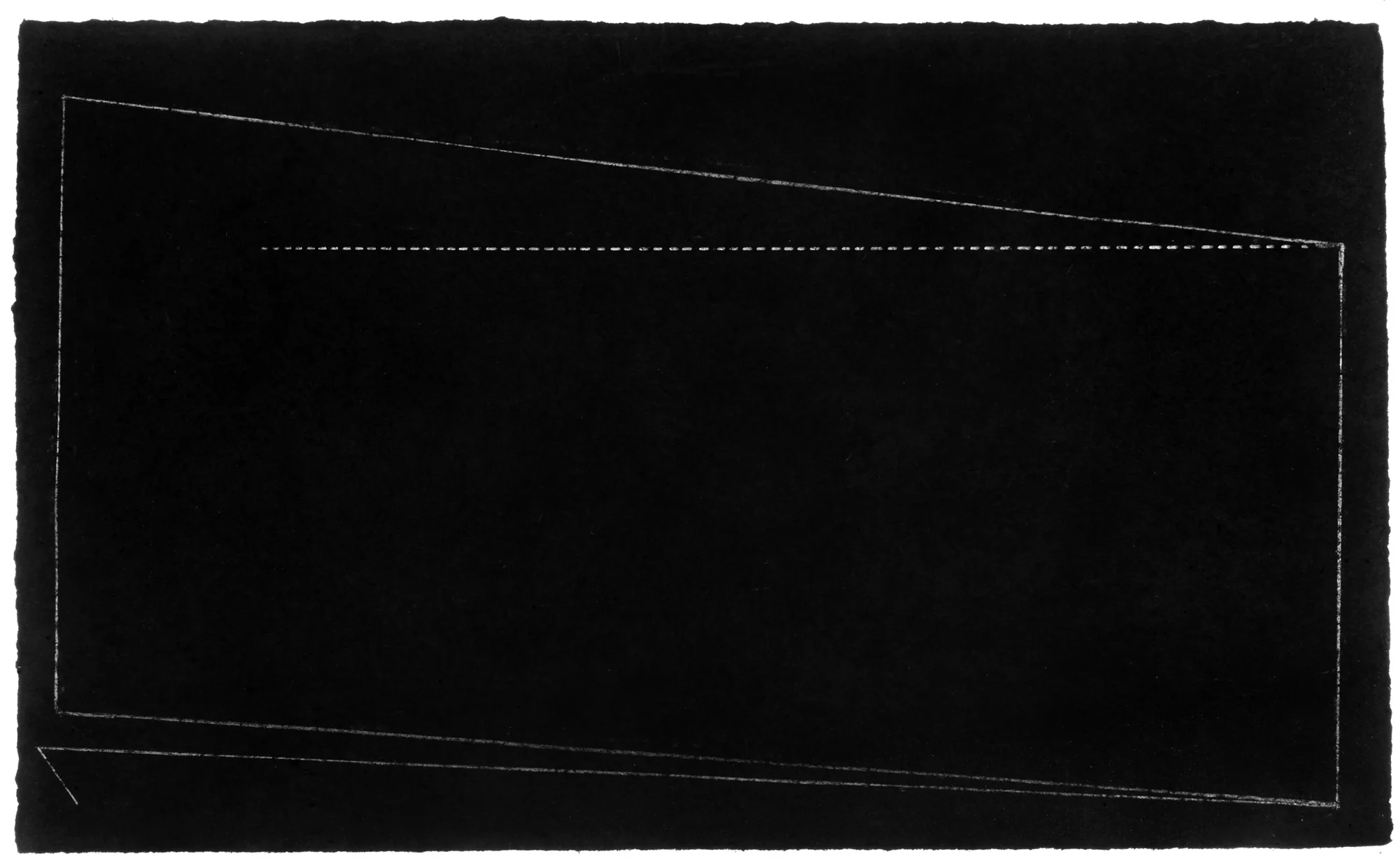 Post B, 2017, charcoal and graphite drawing, 4 1/2 x 7 1/2 in. (photo: Greg Staley)