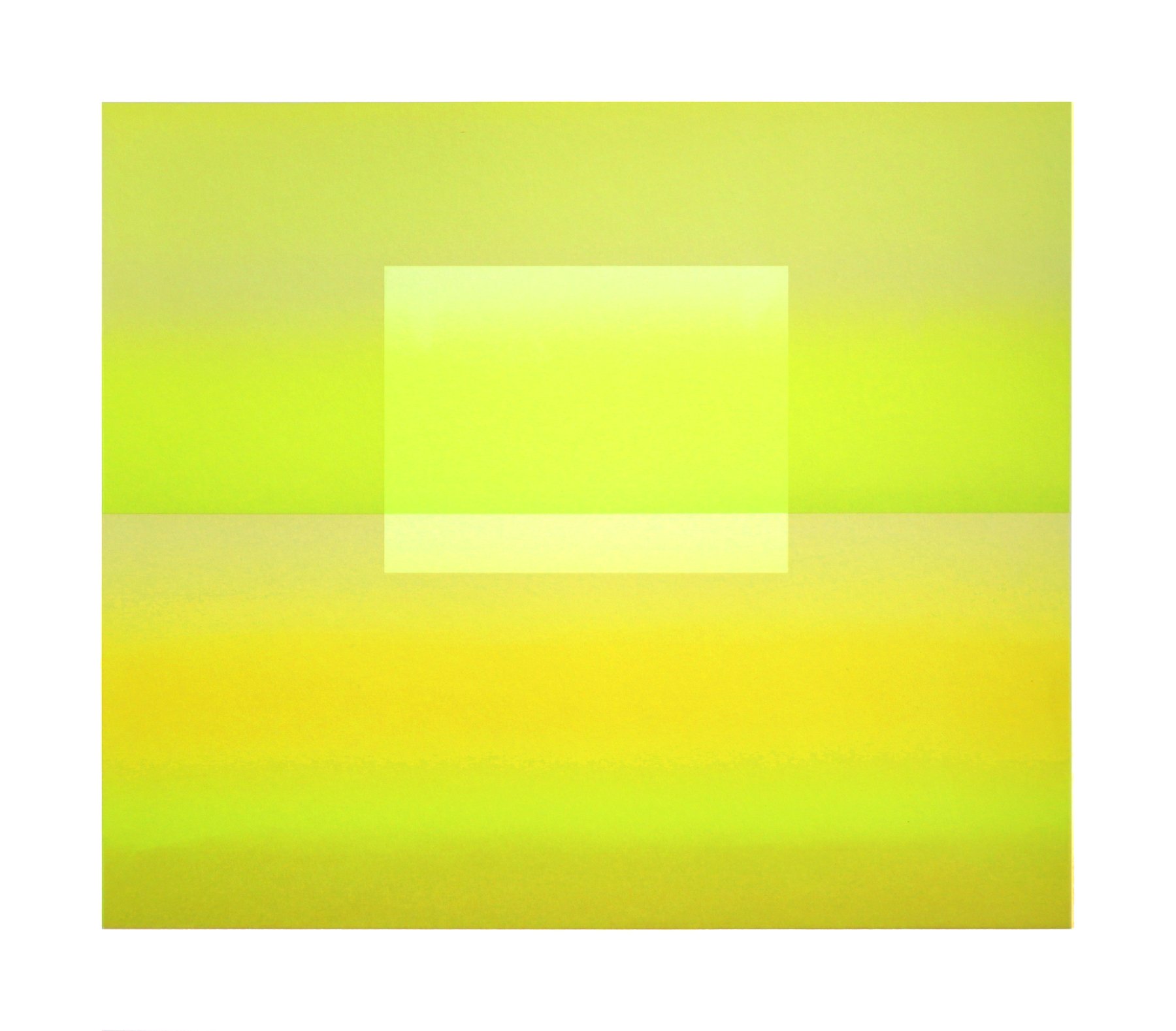   WHEN (Yellow) 4 , 2020, silkscreen monoprint, 15 x 17 in. 