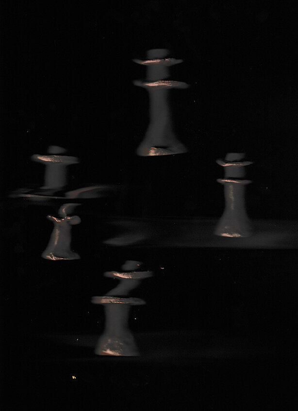  THE GROUND MELTS, unfired clay on scanner bed, 30” x 40", 2021 