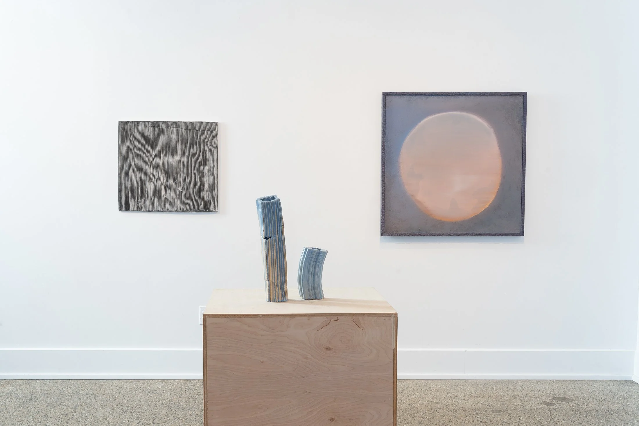   left:    Microwave Angels,  2025&nbsp;  ceramic&nbsp;     right:     Crush Manual,  2025&nbsp;  ceramic&nbsp;     