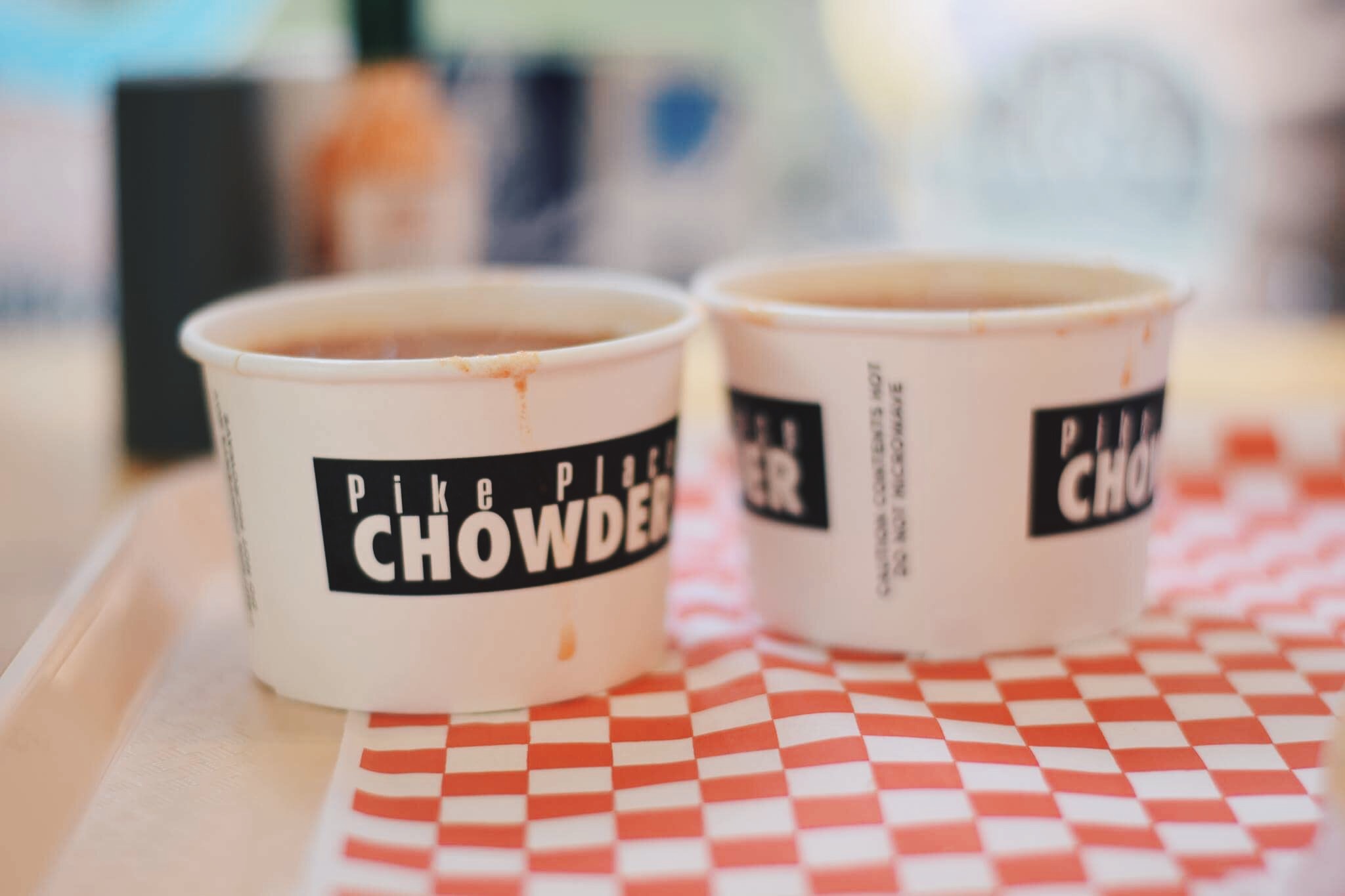 pike place chowder, must try! there are several locations in seattle, the one i have been is in the pike market