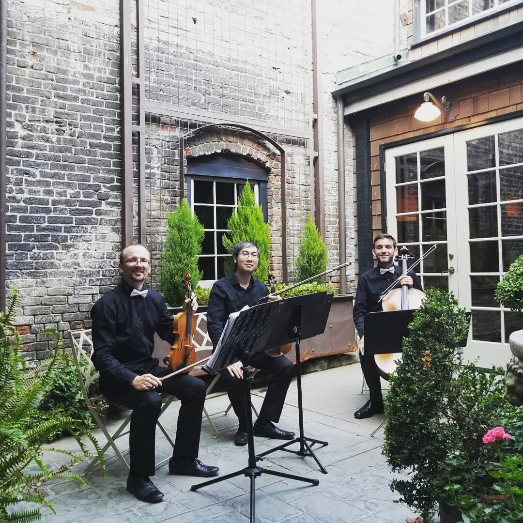 Last night Trio Maxim performed at The River Mill in French Camp for a wedding reception. The first part was at the courtyard and that is when the photo was taken. Then we played at large dining hall. Very beautiful place!

@triomaxim @therivermillfr