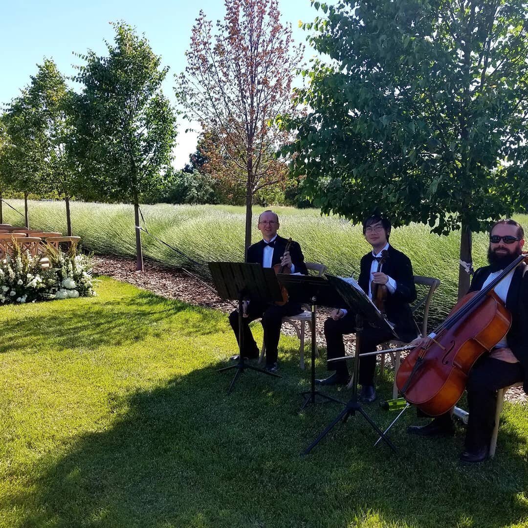 We just performed at the wedding ceremony of a lovely couple Soo and Rob at the Bear Flag Farm in Winters, Ca. It is a gorgeous place! Surrounded by lavender fields, vineyards and gardens. Thank you Tina!  #triomaxim #weddingtrio #BearFlagFarm #brida
