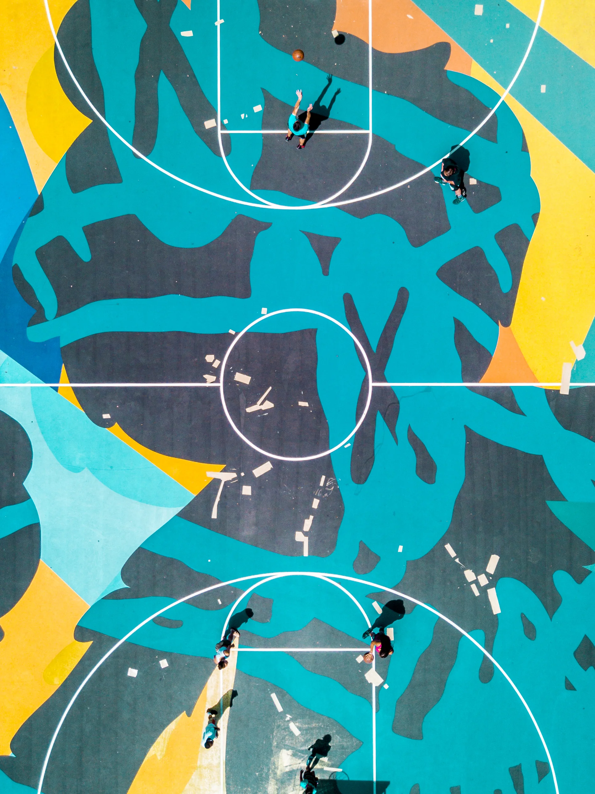 kaws basketball court