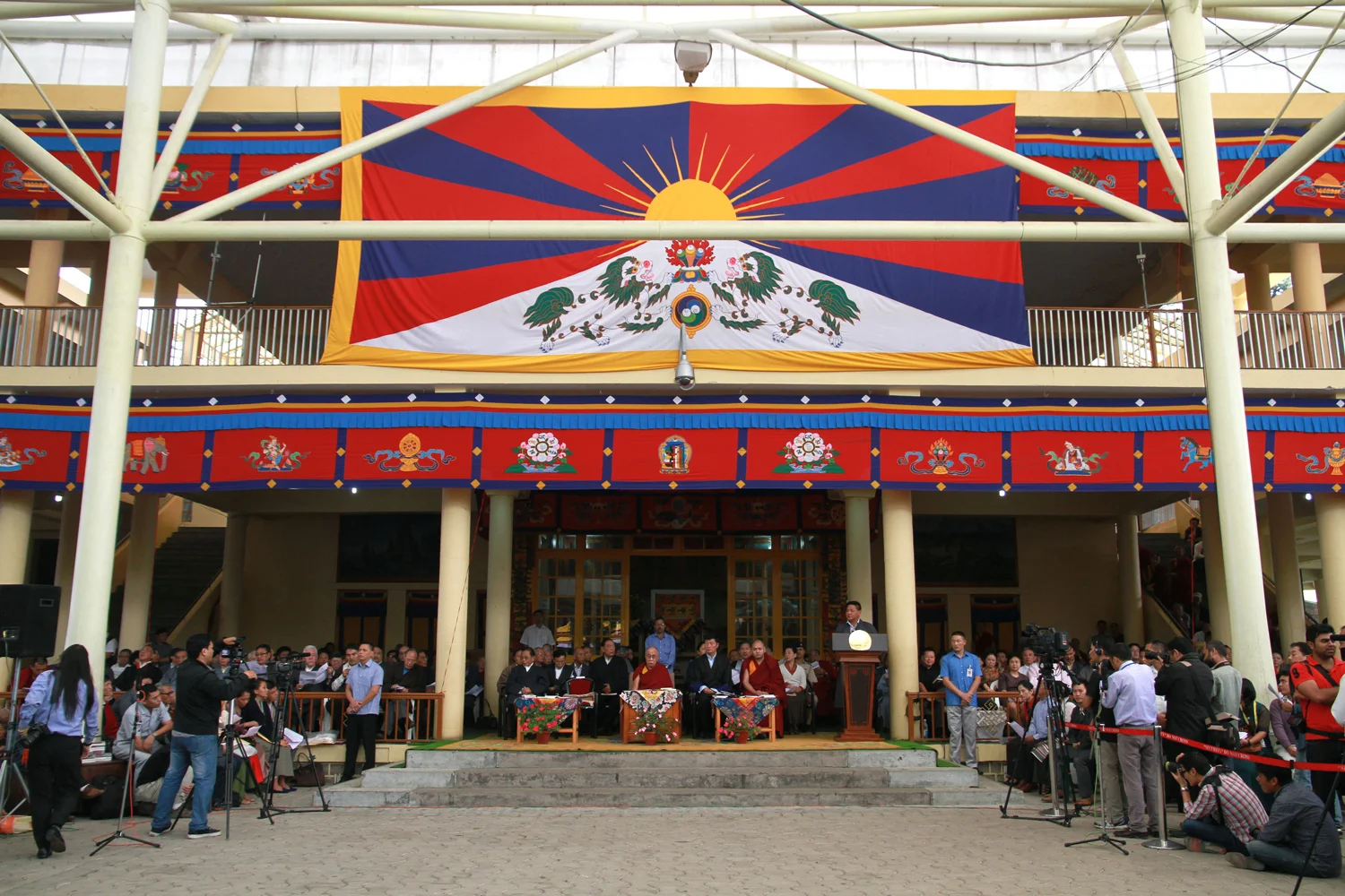 Dalai Lama attends Tibetan Democracy Day