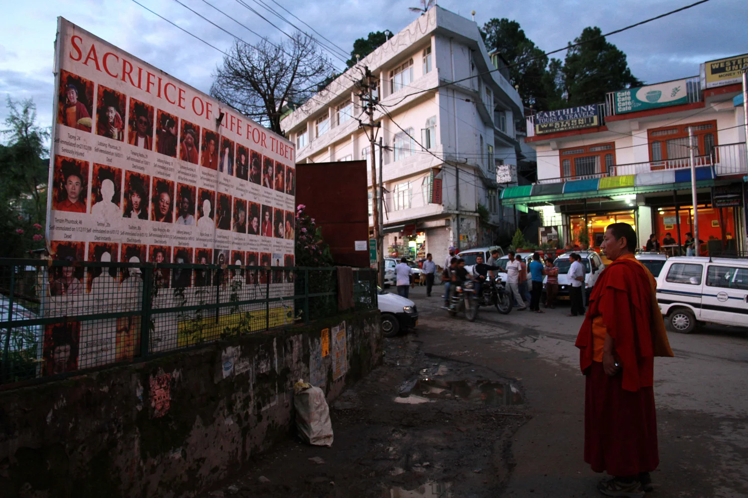 Vigil for Tibetan self-immolator