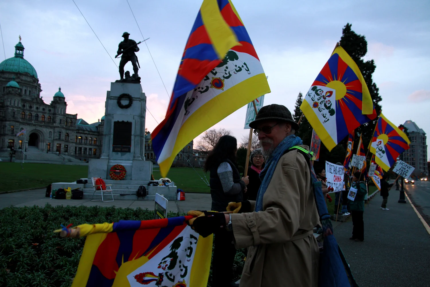 Tibet protests on Human Rights Day