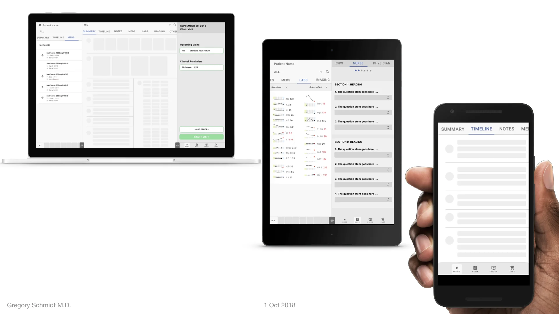 EHR Design Mockup - Oct 1 2018