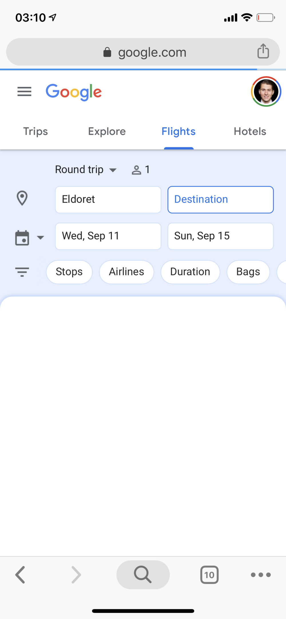 Google Flights 4 dates.PNG