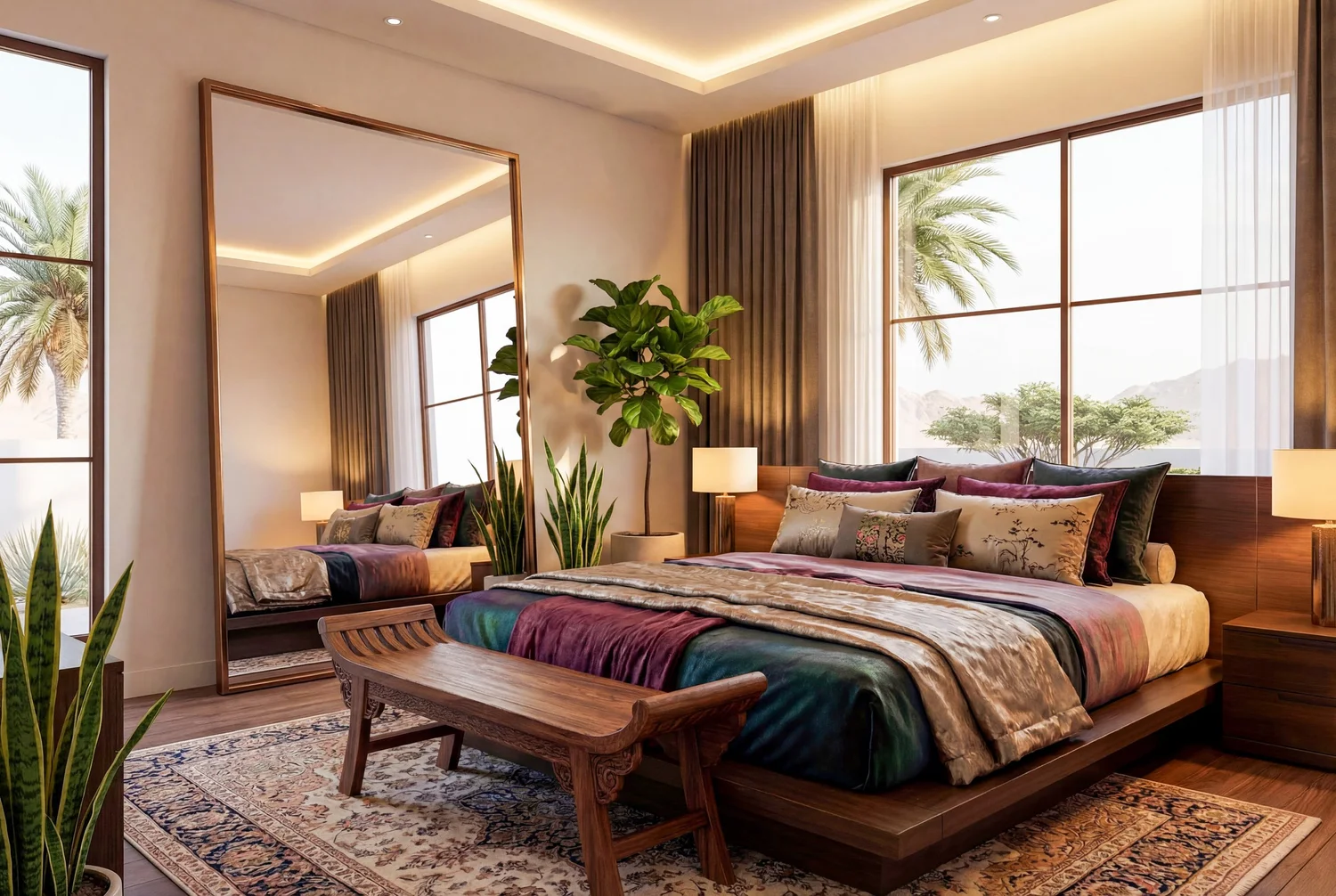 Luxury bedroom interior