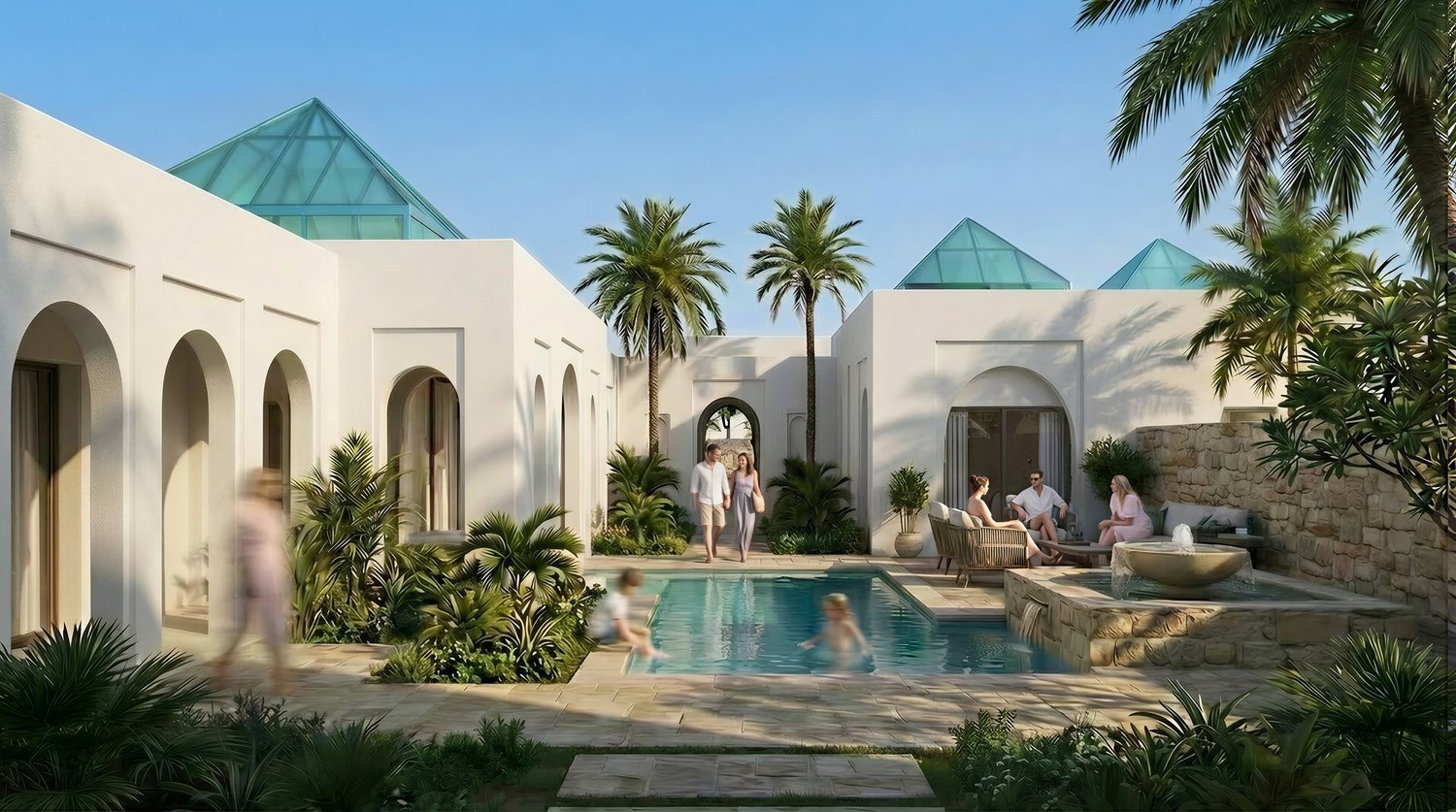 Mediterranean style resort