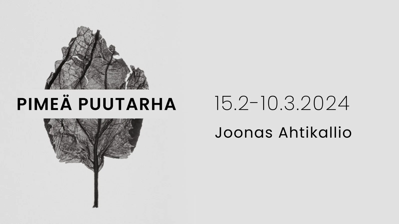 Joonas Ahtikallio - Pimeä puutarha