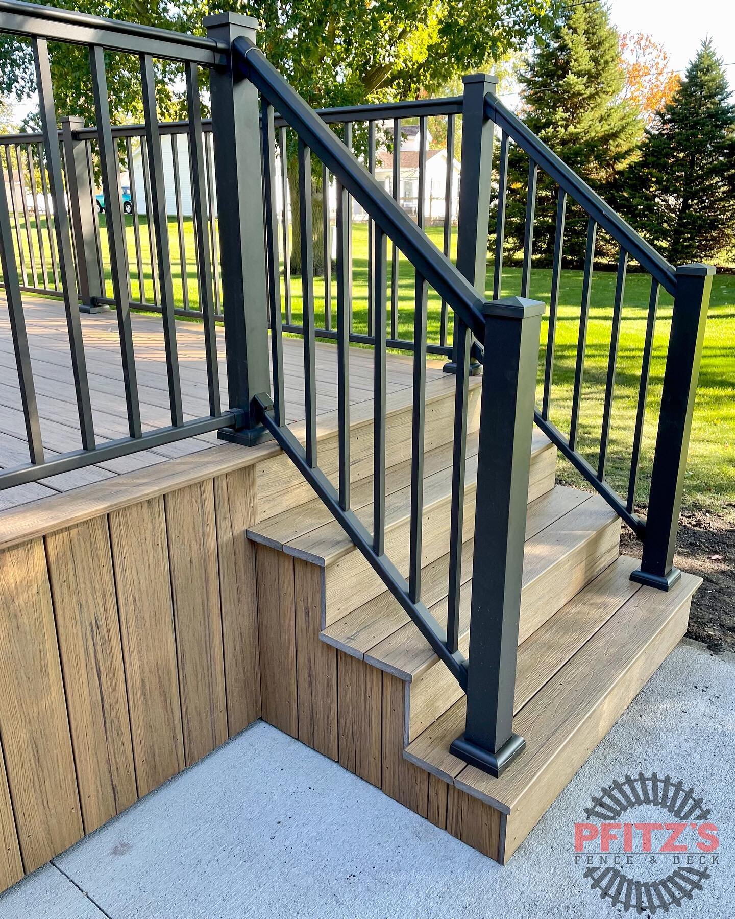 Our customer told us his new deck was the talk of the neighborhood! Now THAT is what we like to hear! 🗣️

We replaced his old, sagging wood deck with maintenance-free composite and added aluminum handrail to his new front stoop!

✔️TimberTech PRO Re