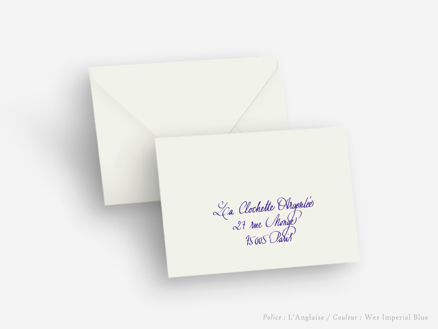 Copy of faire-part billet carton mariage paris invitation papier couleur personnaliser portrait paysage vergé vélin d'arches van den velde bords irreguliers classique traditionnel calligraphie adresses