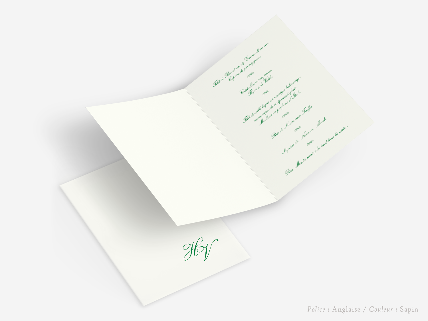 faire-part billet carton mariage paris invitation papier couleur personnaliser portrait paysage vergé vélin d'arches van den velde bords irreguliers classique traditionnel menu papeterie table
