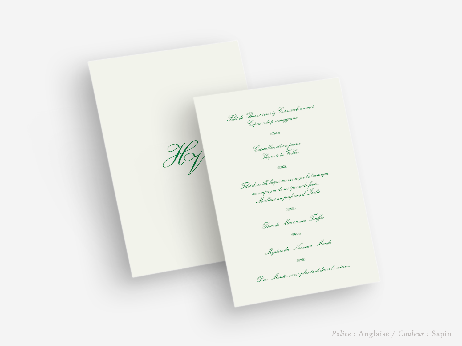 faire-part billet carton mariage paris invitation papier couleur personnaliser portrait paysage vergé vélin d'arches van den velde bords irreguliers classique traditionnel menu papeterie table