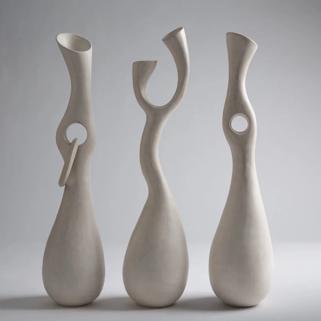  52cm H  Burnished stoneware clay  