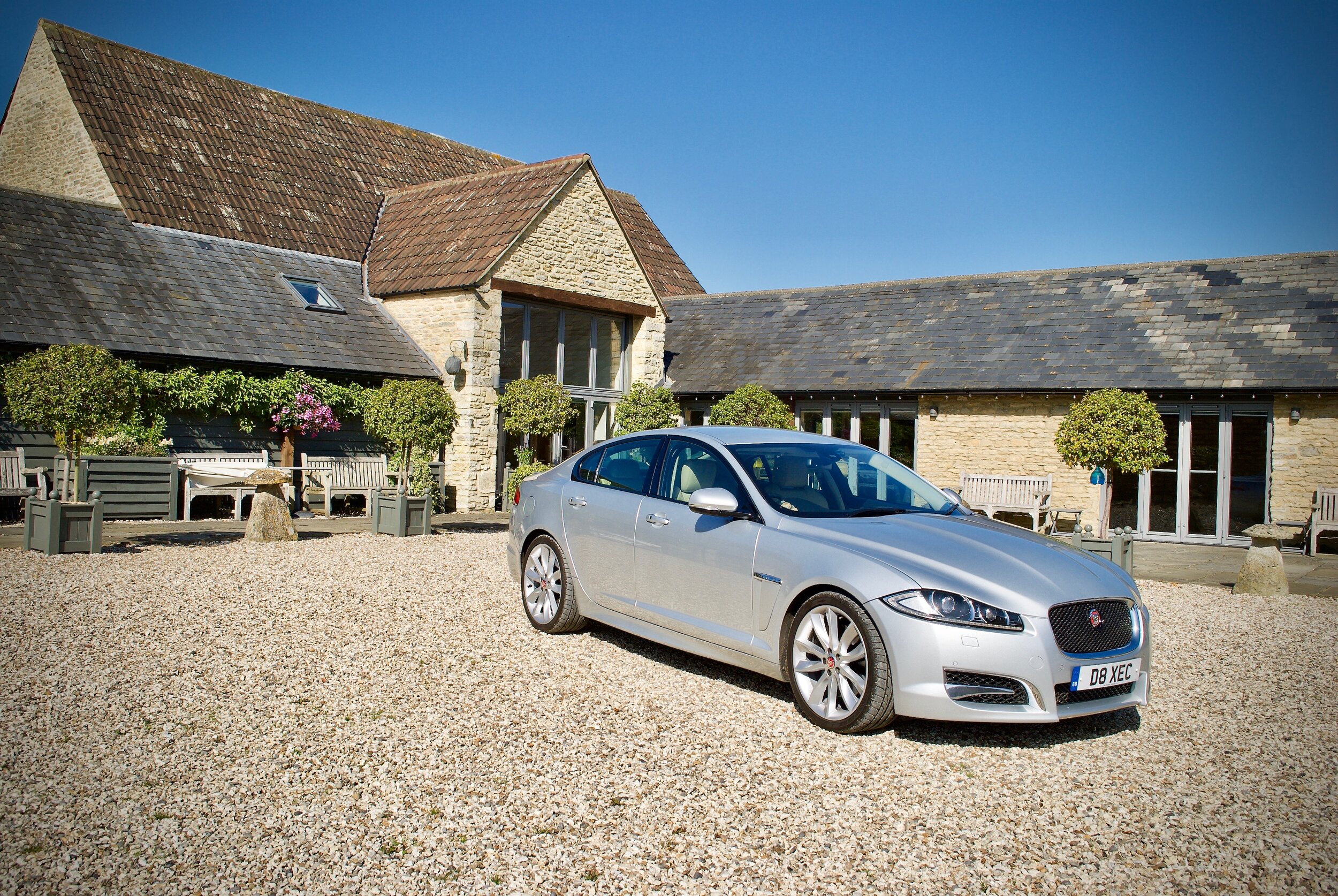 Winkworth Farm with Jaguar XFS