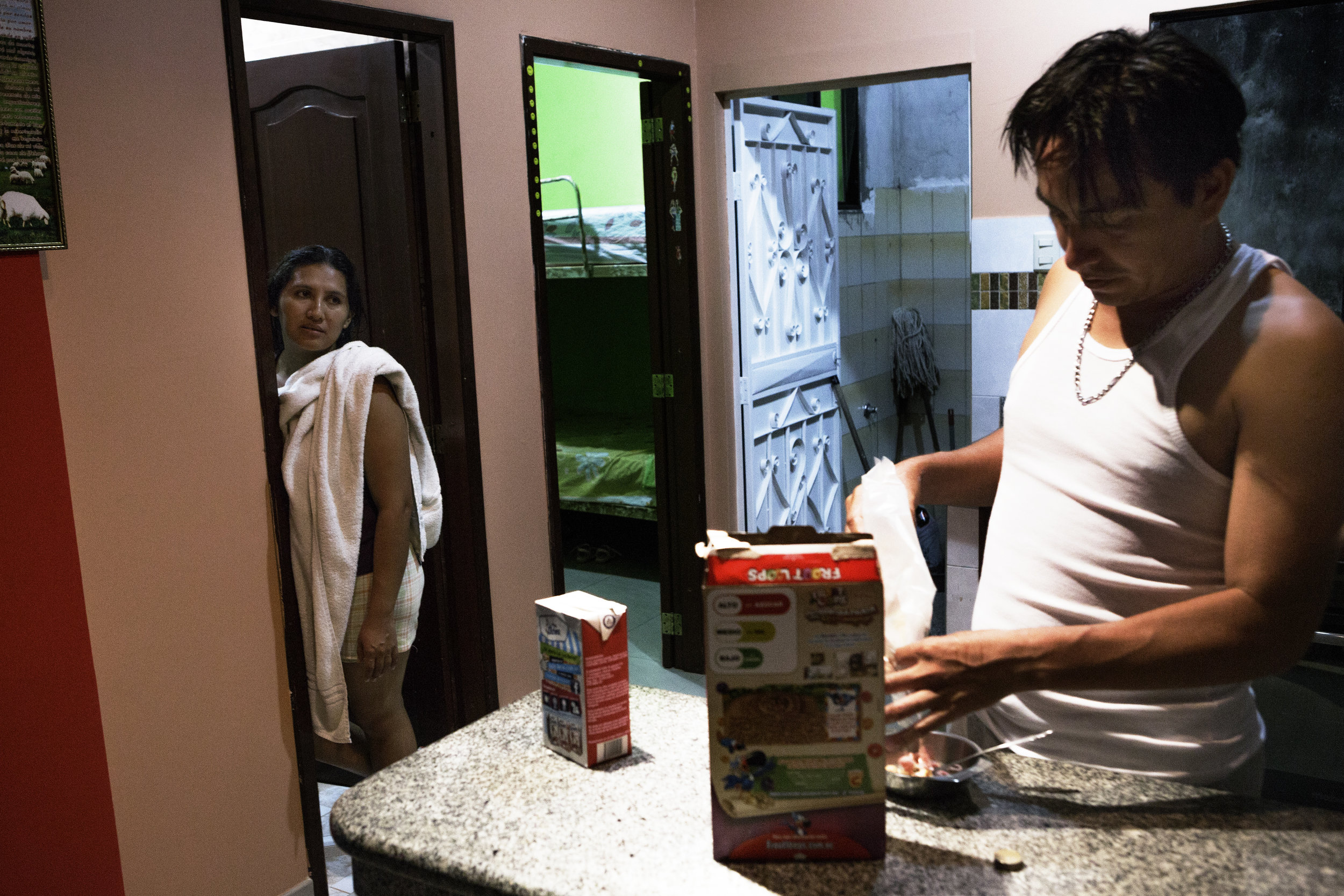 Johanna talks with Ricardo as he pours cereal for their daughters. Before being diagnosed, her father and mother relationship was not as strong. That was put aside when Michelle got sick. Ricardo says that while they are trying to still trying to save their daughter, their daughter has already saved them.