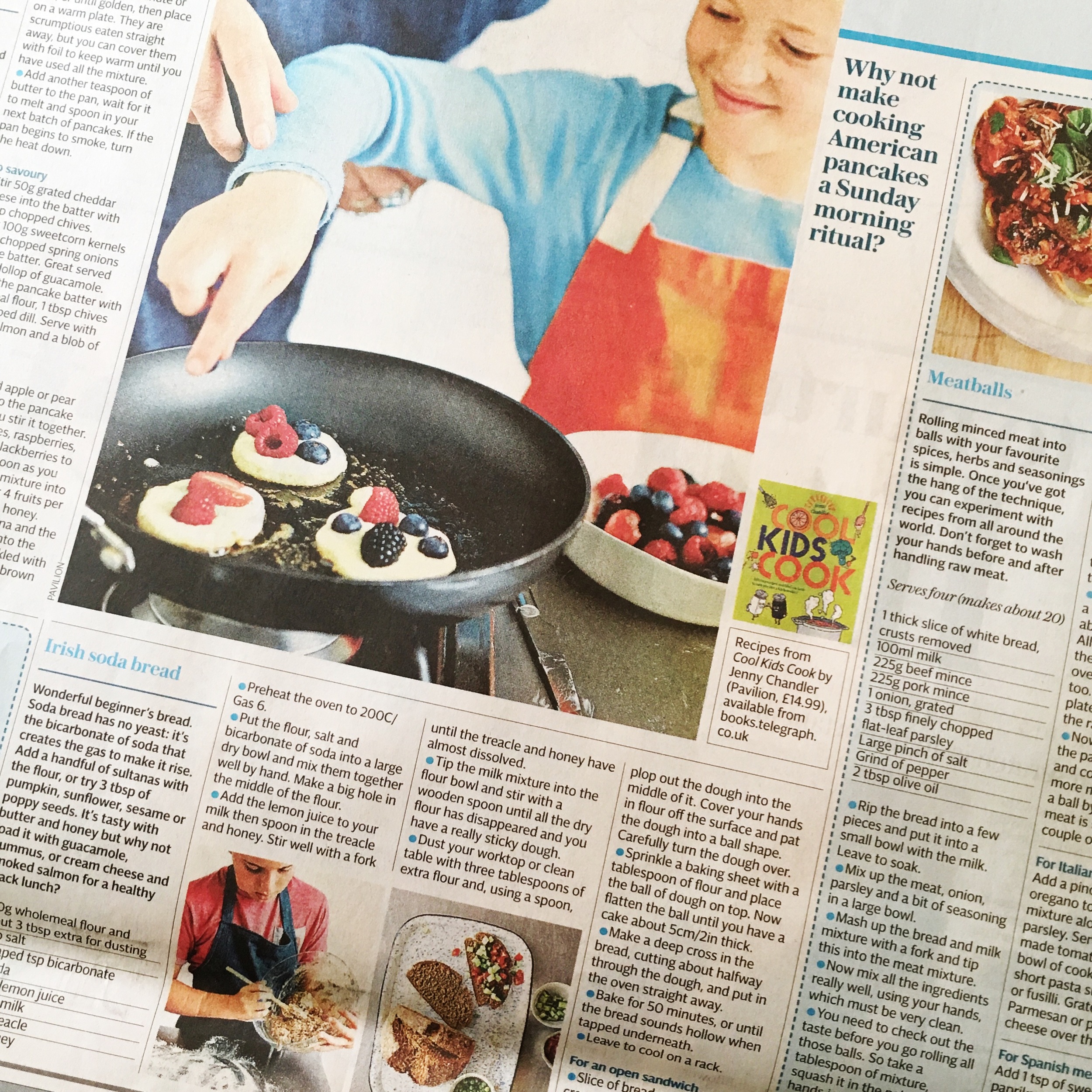 Cool Kids Cook in Telegraph Weekend