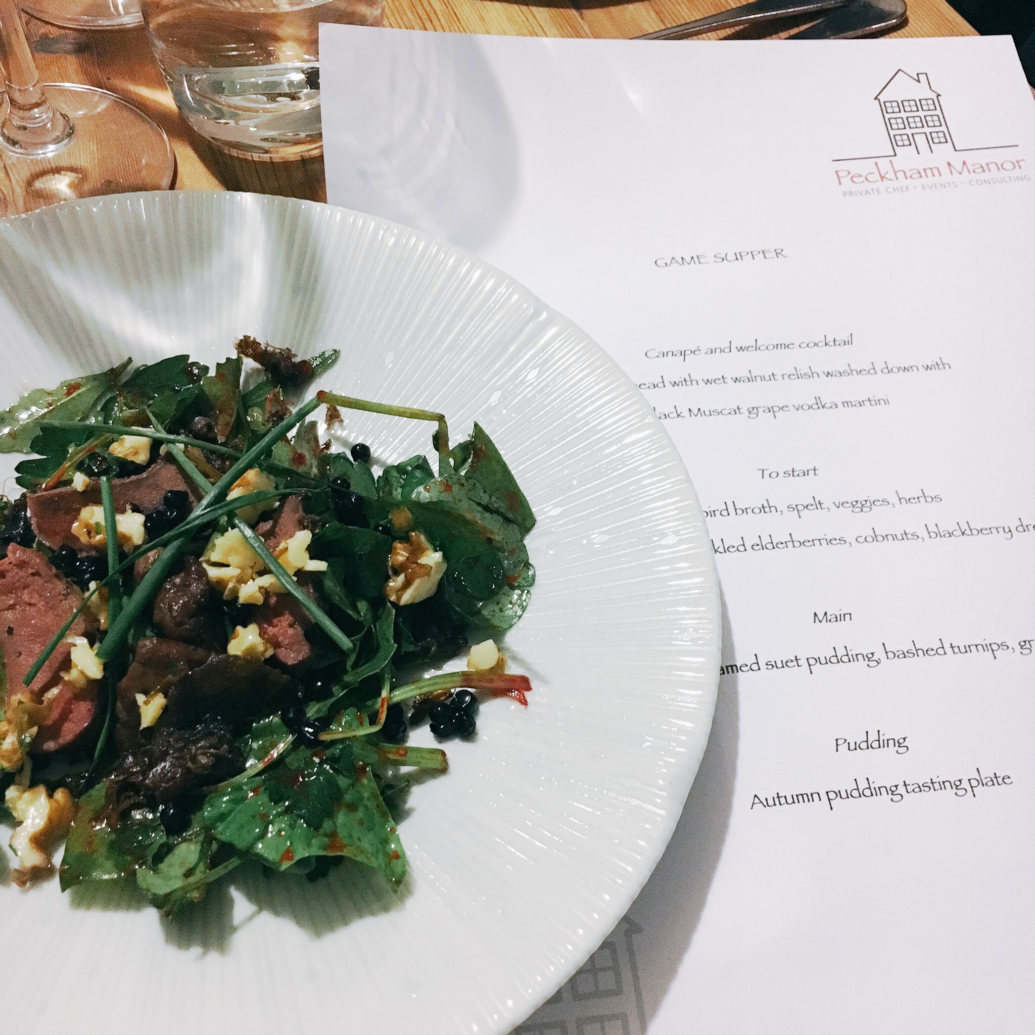 A Game Feast at Ronnie Murray's Peckham Manor supperclub hosted with WeFiFo