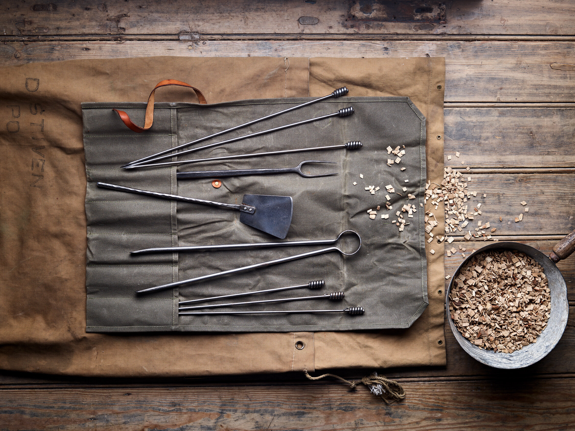 BBQ and fire cooking tools by Alex Pole Ironwork — The Dining Room PR