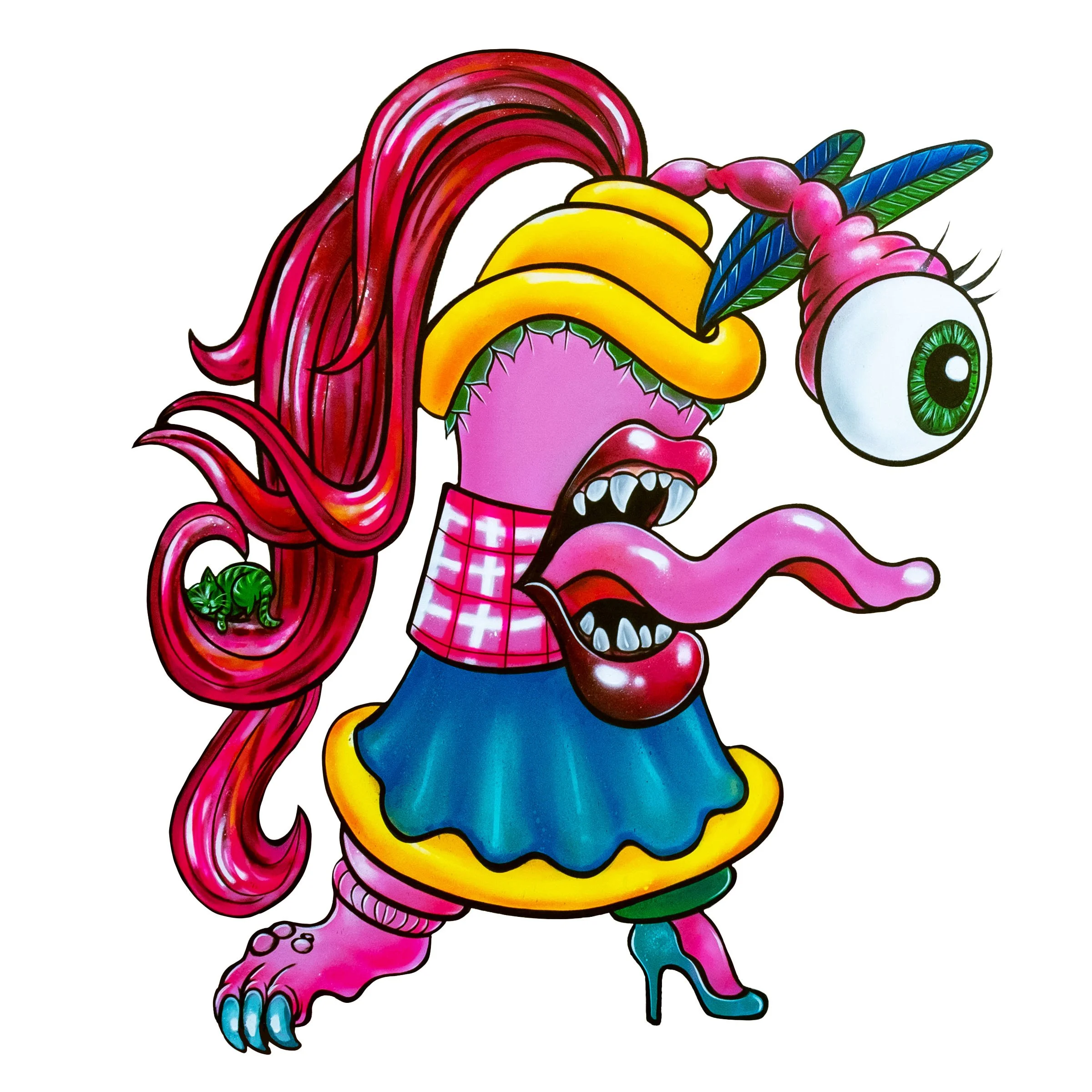 Spray can Lady Sticker.jpg
