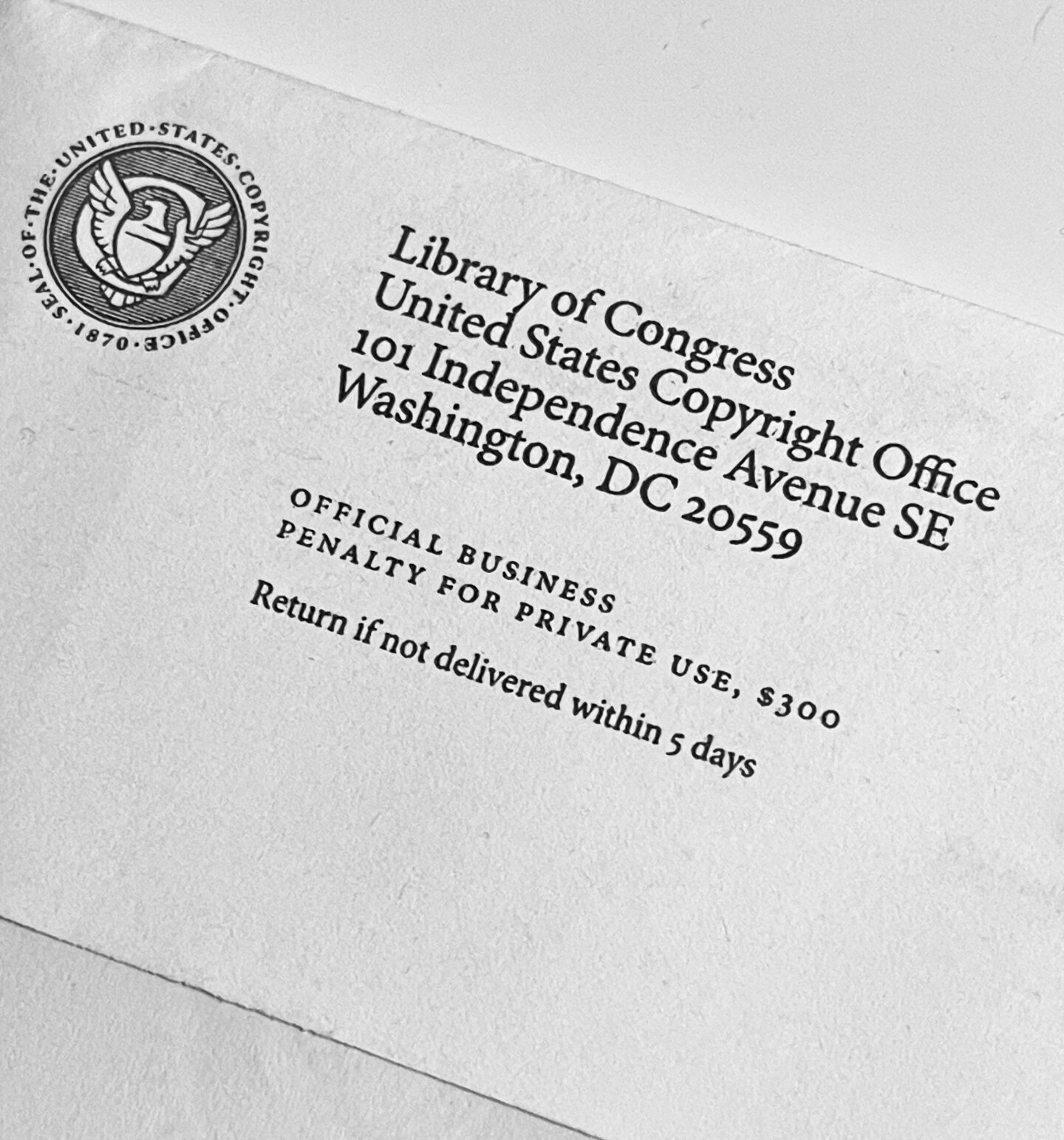 What an amazing feeling it was to get this in the mail yesterday!! The copyright registration for my &ldquo;Reflections of Tomorrow&rdquo; album! Thank you Library of Congress!