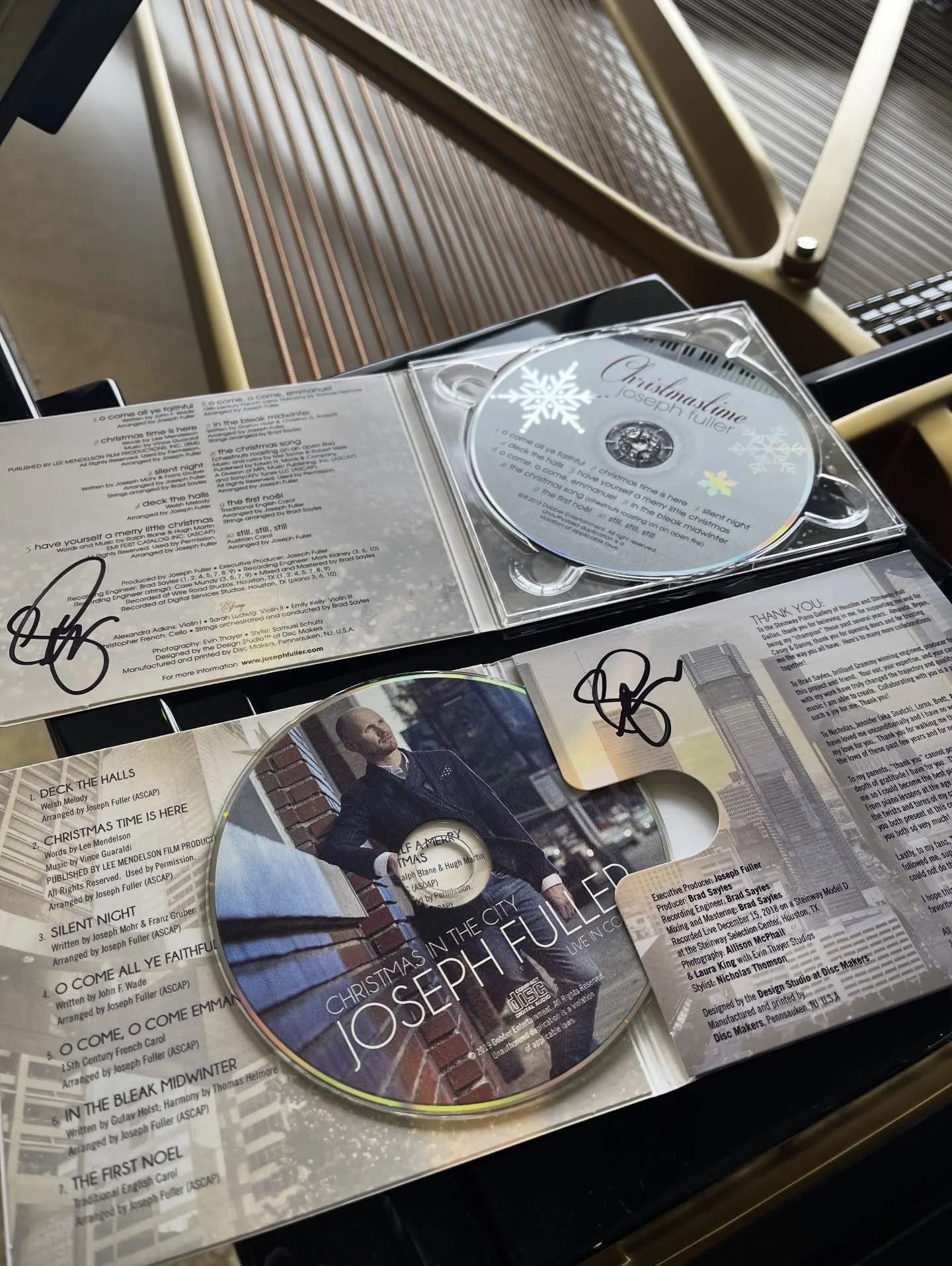 In the digital age of music, occasionally I still get asked to sign CDs! It was fun to be reminded of the artwork inside these babies!