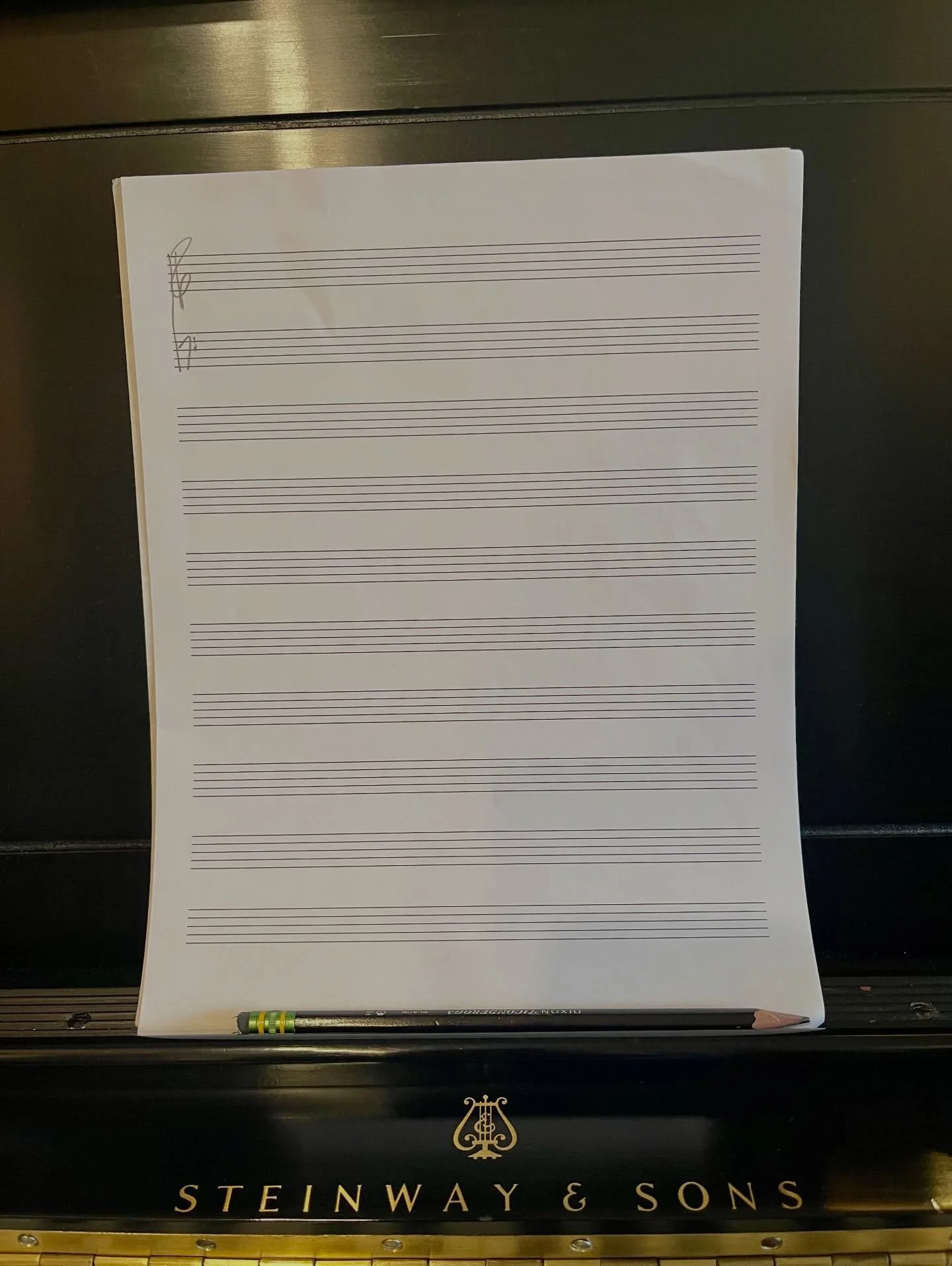 When it all becomes too much for me, this is where I have to go. It calms my mind &amp; spirit.

I started with a blank page and finished with a completely new composition.

Mental health is real &amp; it has to be take care of. I am thankful music i