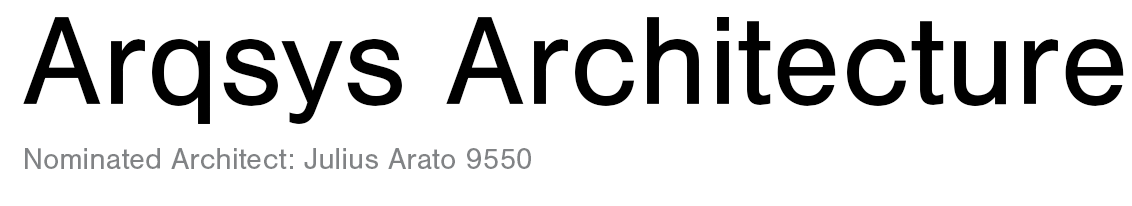 Arqsys Architecture 