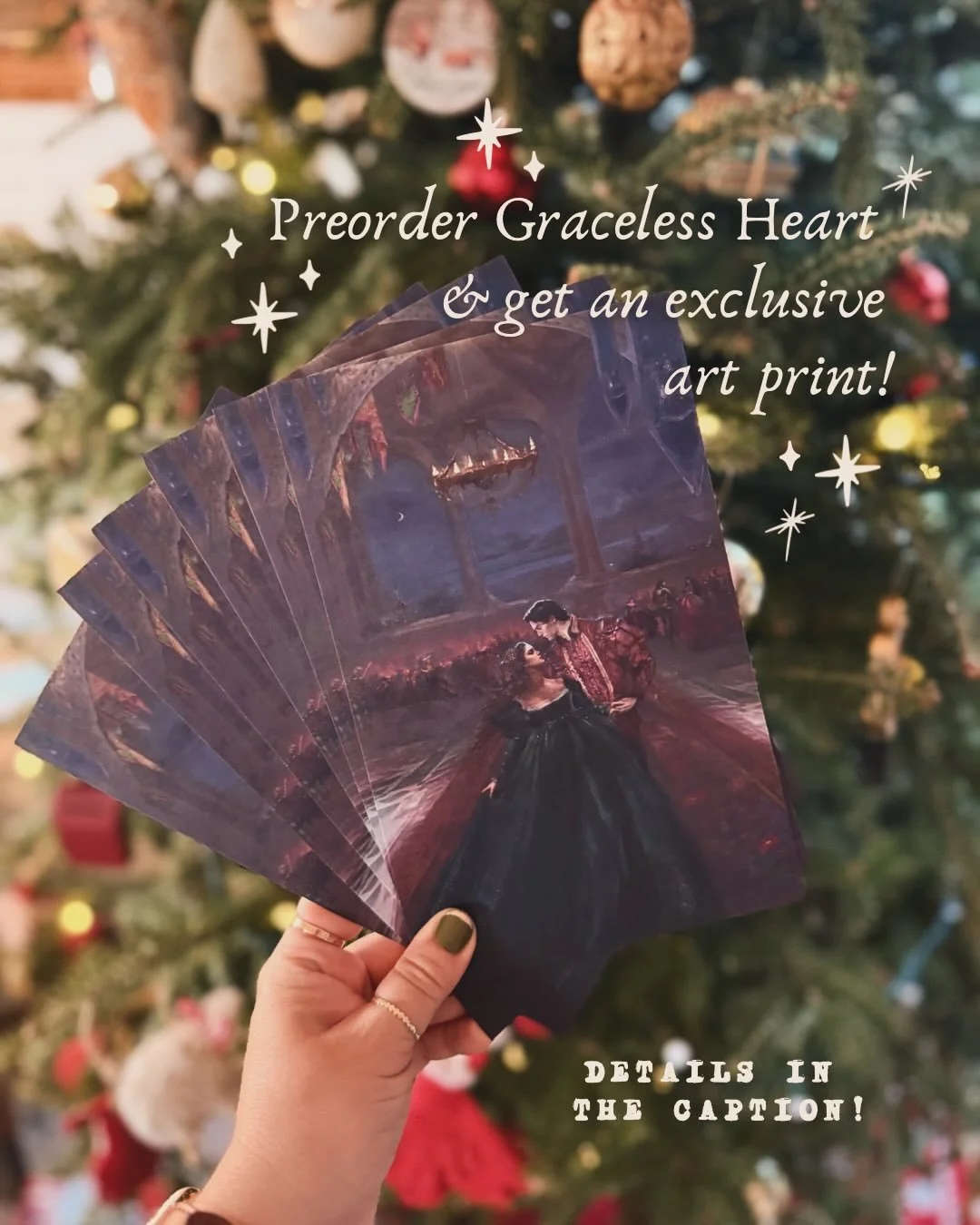 Eeeep! Look what arrived!! The beautiful art prints illustrated by @winterofherdiscontent for the Graceless Heart preorder campaign! ✨💜

When you preorder from my local indie, @malapropsbookstore, your signed &amp; personalized copy will have this p