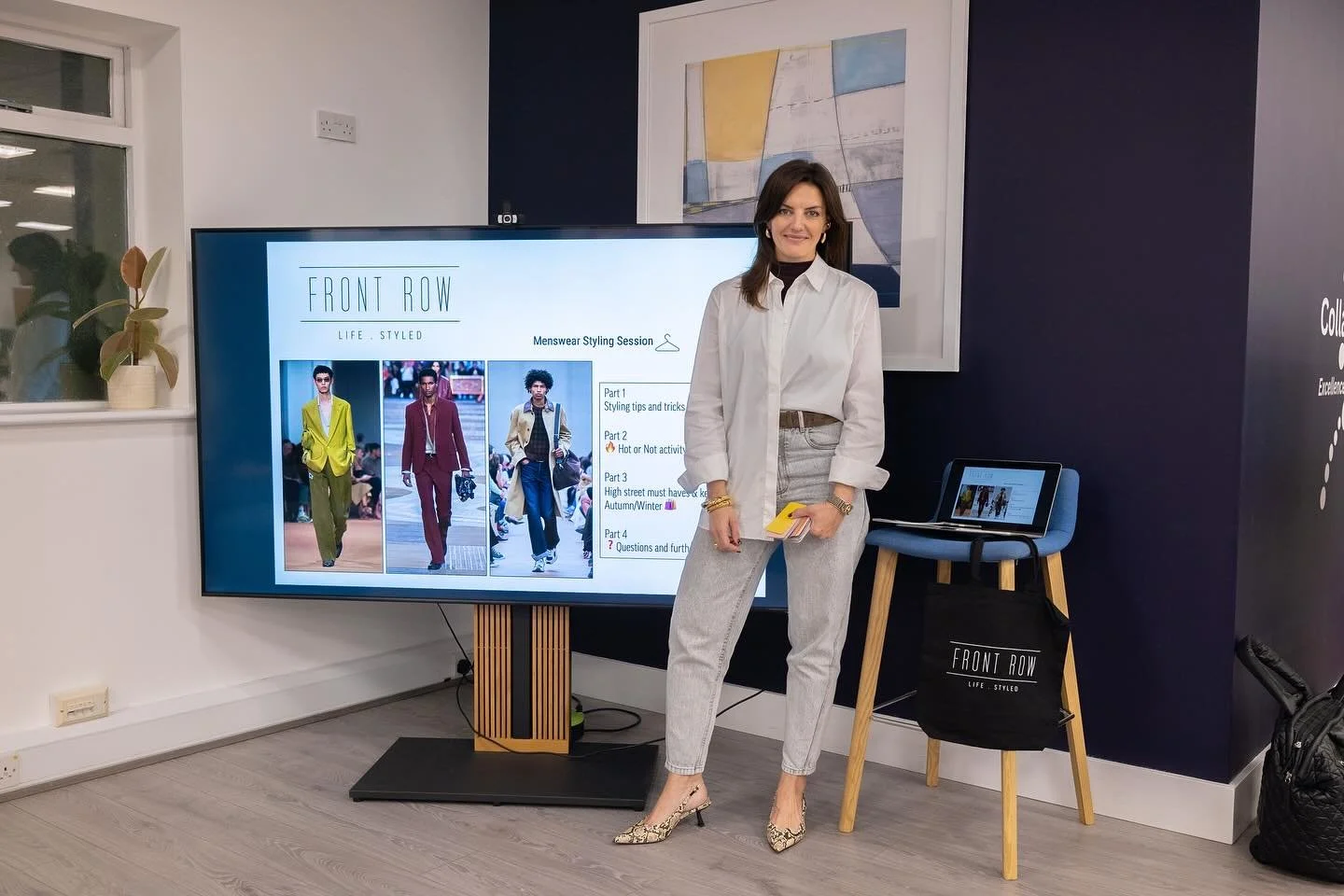 Front Row x Deecon Consulting 💙 The Styling Sessions
 
This week I had the pleasure of spending time with the @deeconconsulting team sharing the fundamental pillars of styling across menswear and womenswear. 
We explored my tips and tricks on how to
