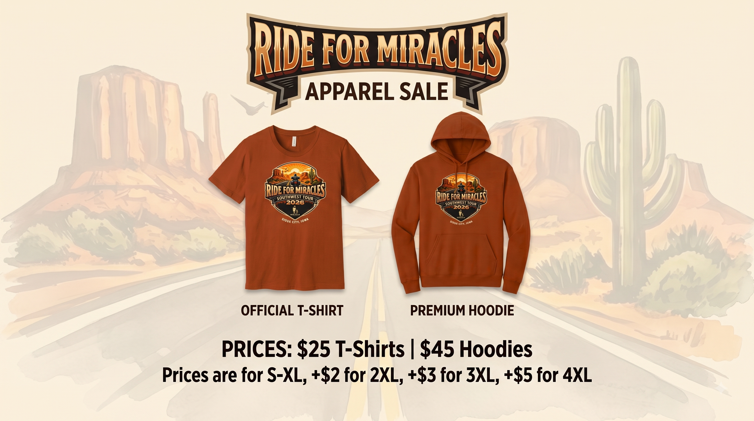 2026 Shirts &amp; Hoodies - ORDER ONLINE NOW
