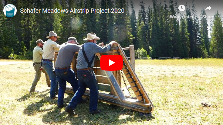 Video: Historic Airstrip Maintenance at Schafer Meadows