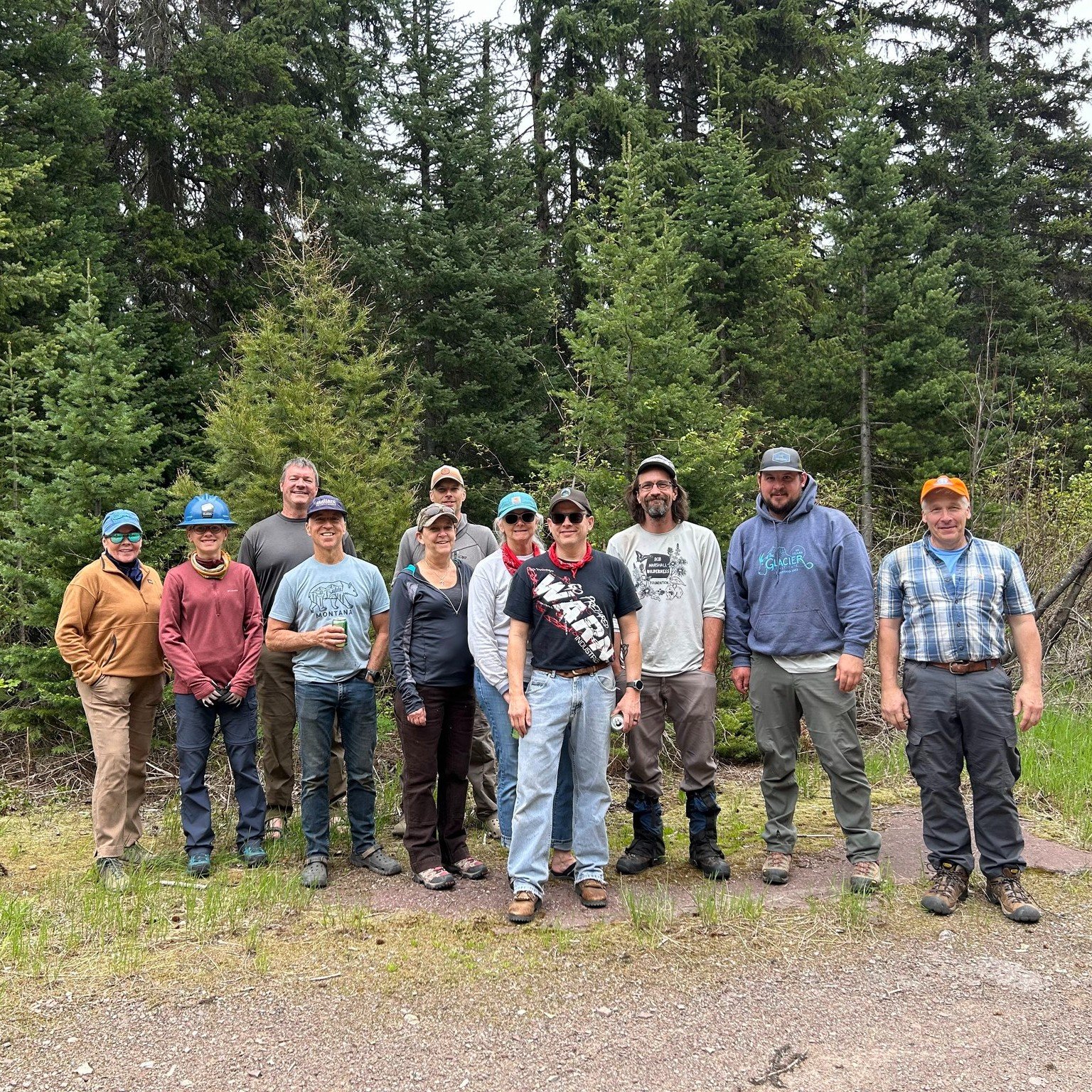 Our first volunteers for the summer joined us in the woods this weekend to celebrate #NationalTrailsDay! This awesome crew cleared Tunnel Creek Trail #117 in the Great Bear Wilderness, for our fourth year partnering with @wildmontana to reestablish t