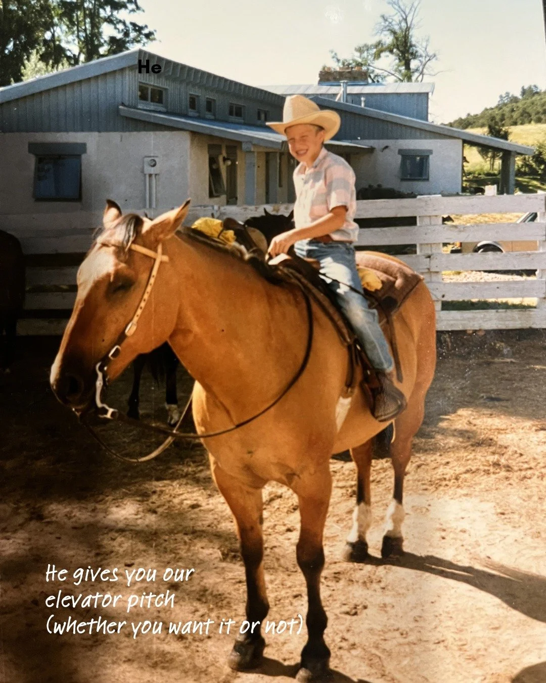 We're a few weeks late on this trend (we've been busy!) but we still wanted to jump on board because it's so darn cute. Meet our year-round staff! We're just a bunch of kids who love to play outside.

Clifford Kipp, Executive Director
Rebecca Powell,