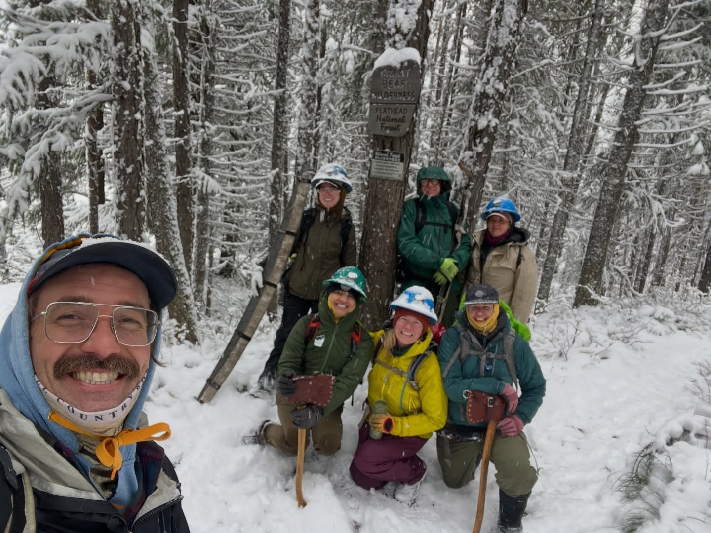 We spent this very snowy day clearing Stanton Lake, getting our year-round staff certed in crosscut for the season! We cleared to the lake and had a great day getting out from behind our computers. 

We&rsquo;ve had a lot of warm and sunny spring day
