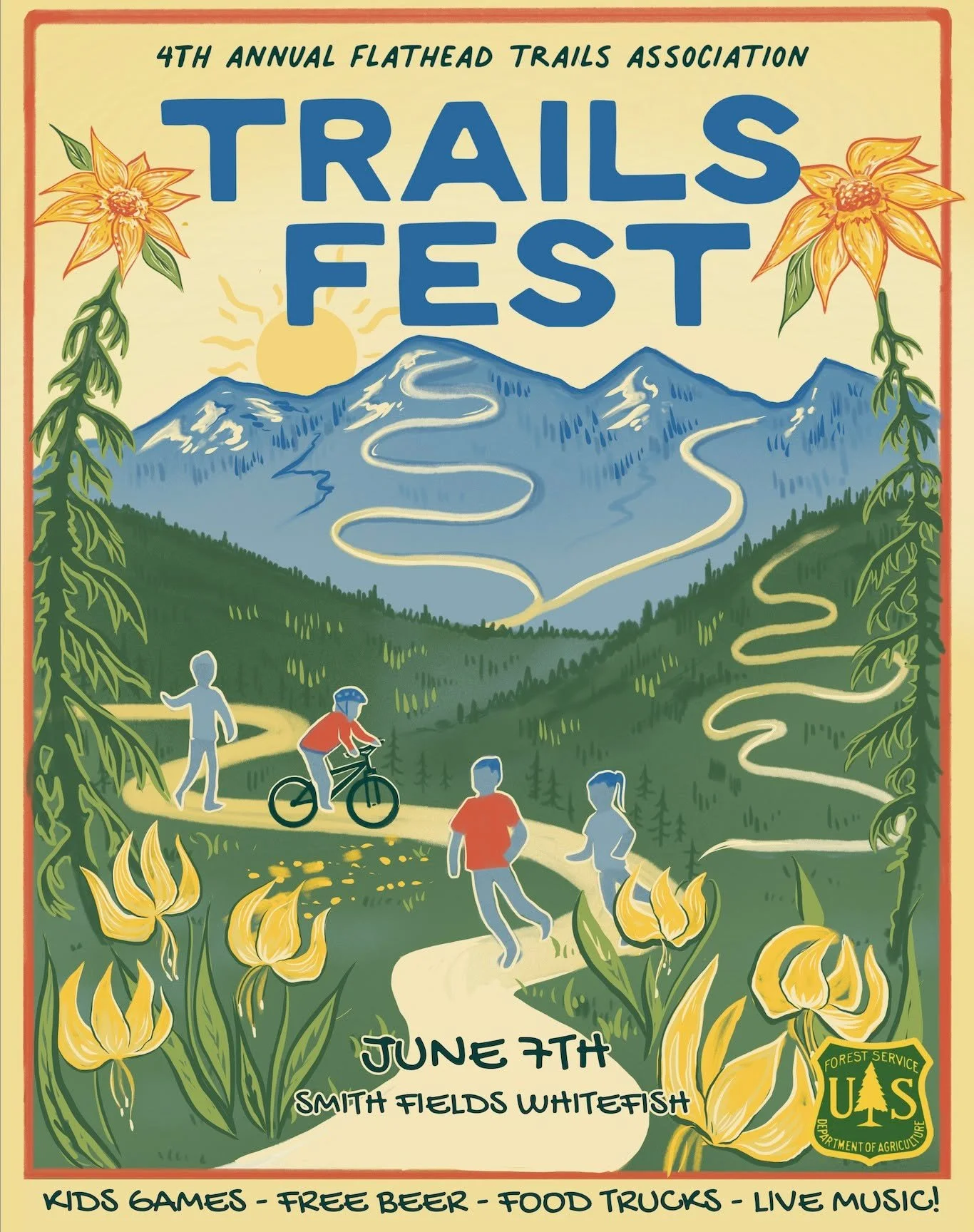 We hope you'll meet us at Flathead Trails Fest on Sunday, June 7th from 3-6 pm at Smith Fields in Whitefish! 

Hosted by @flatheadtrails, Trails Fest features partner booths from recreation and conservation organizations, live music, family-friendly 