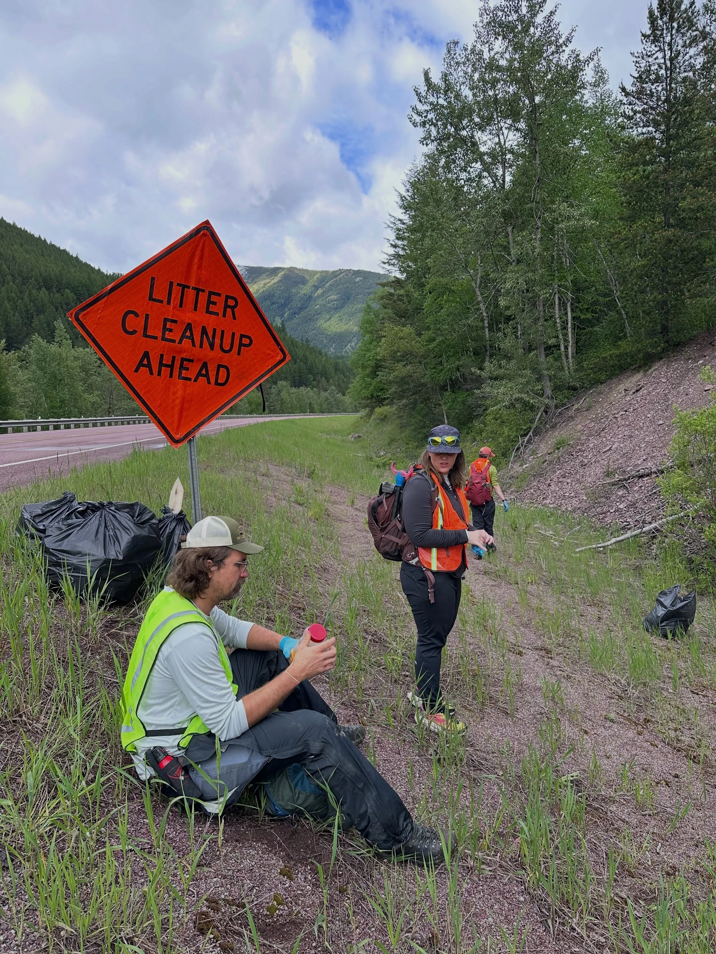 We&rsquo;re proud new adopters of a section of Hwy 2! BMWF has adopted the stretch between mile markers 184-186, right at Bear Creek. 

Our staff spent the day cleaning it up for the first time, and filled 17 trash bags! We found an old router, sever