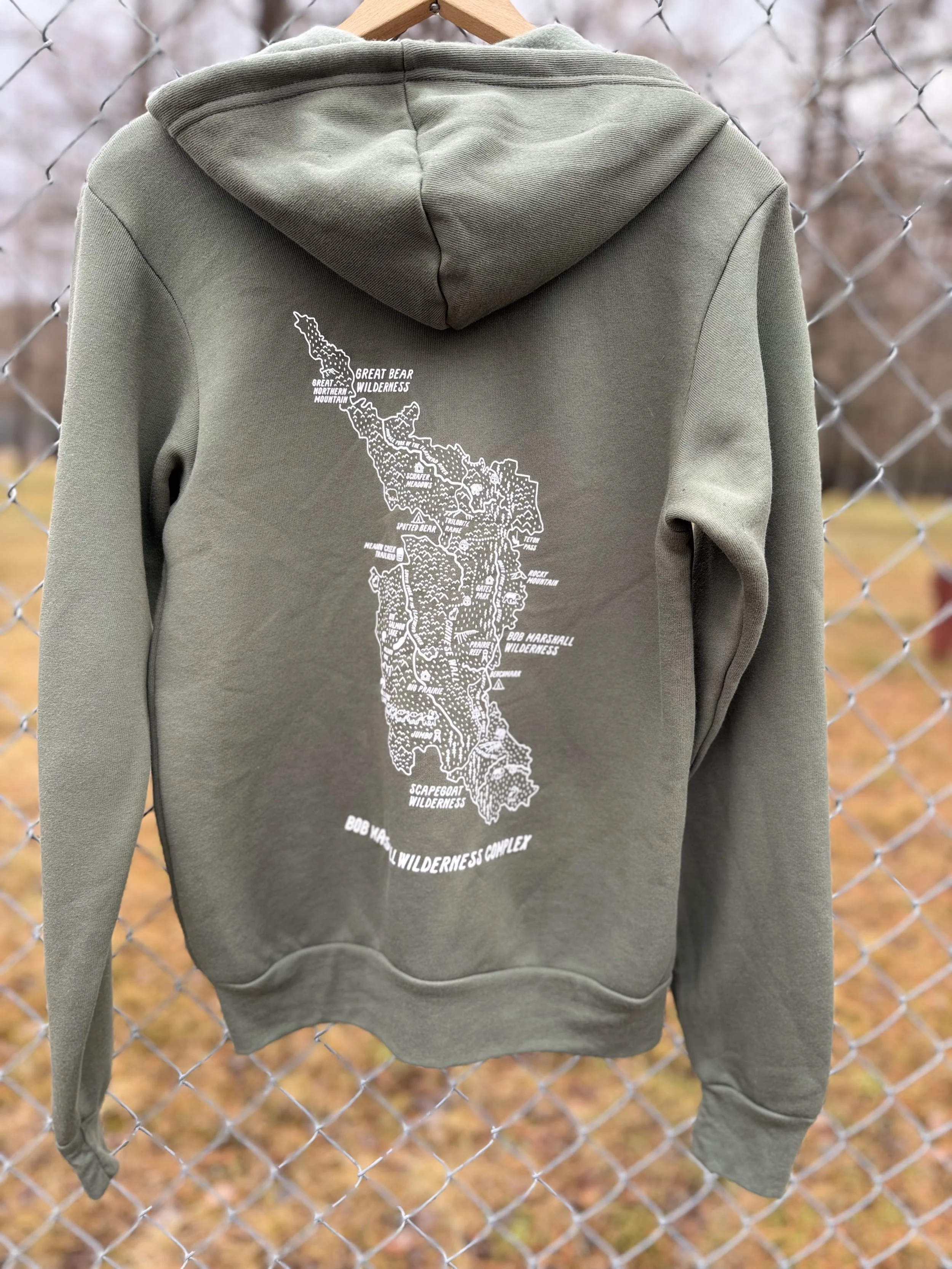 Wilderness Complex Map Zip Up Hoodie