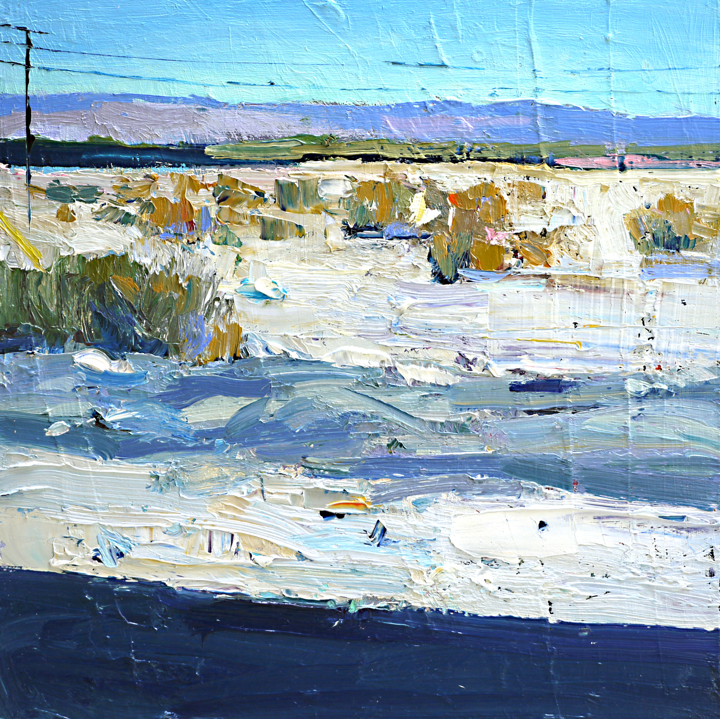 Desert Trip, 12"x12", Oil on canvas panel , 2014.
