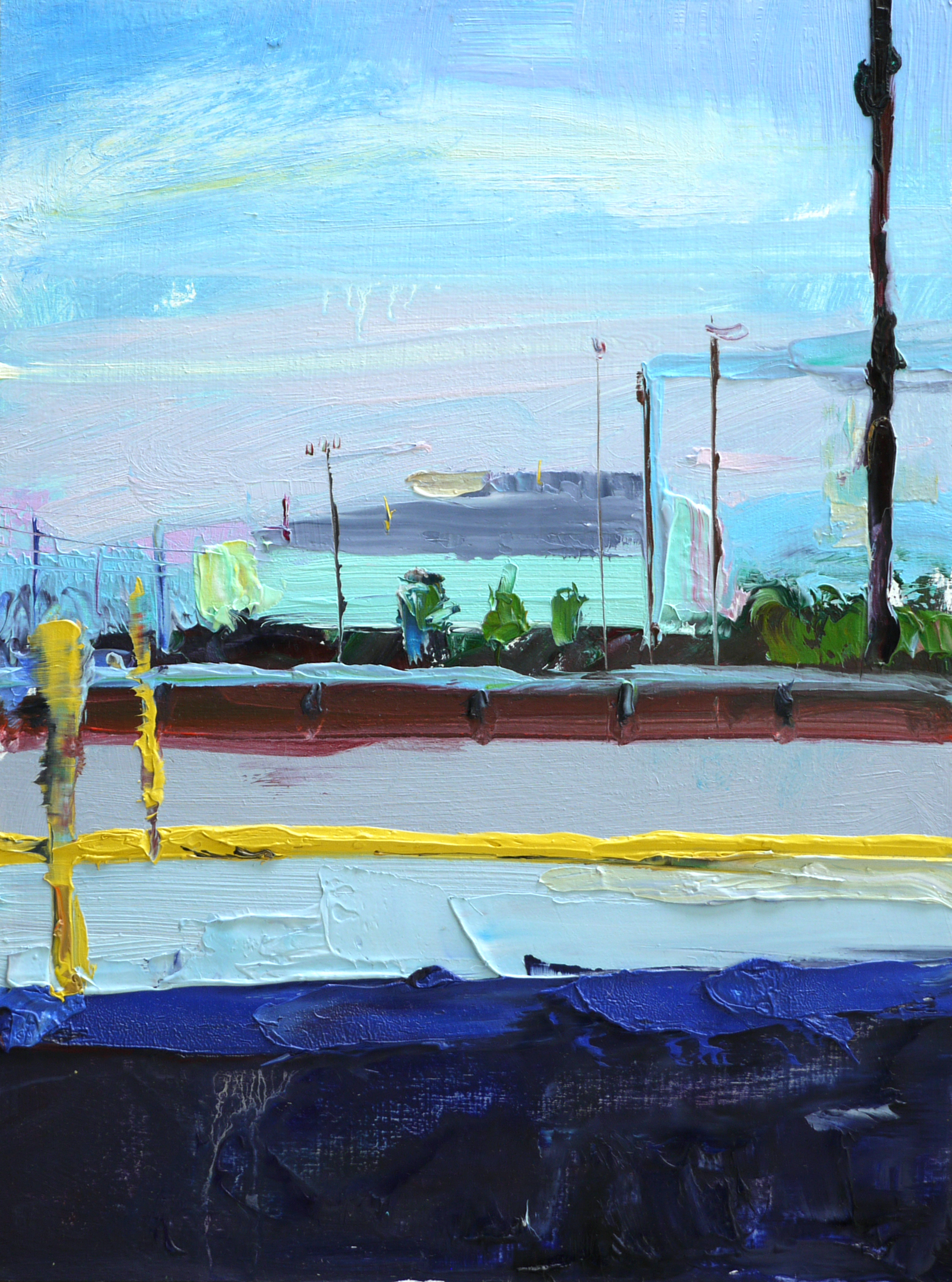 Through The Divide, 9"x12", Oil on wood , 2015.