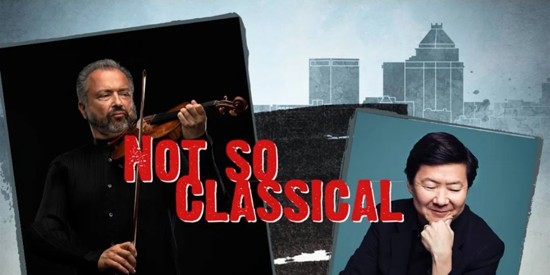 We are thrilled to partner with the Greensboro Symphony Orchestra to launch the world orchestral premiere of the Not So Classical concept at the Carolina theater. This hybrid film/concert experience stars the one and only Ken Jeong and a legendary musician Dmitry Sitkovetsky.