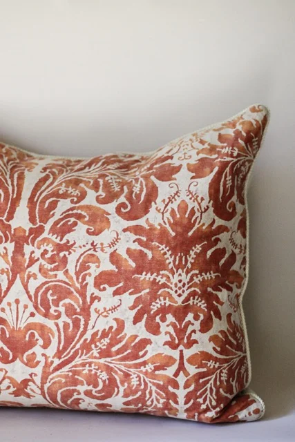 Fortuny Orange Pillow